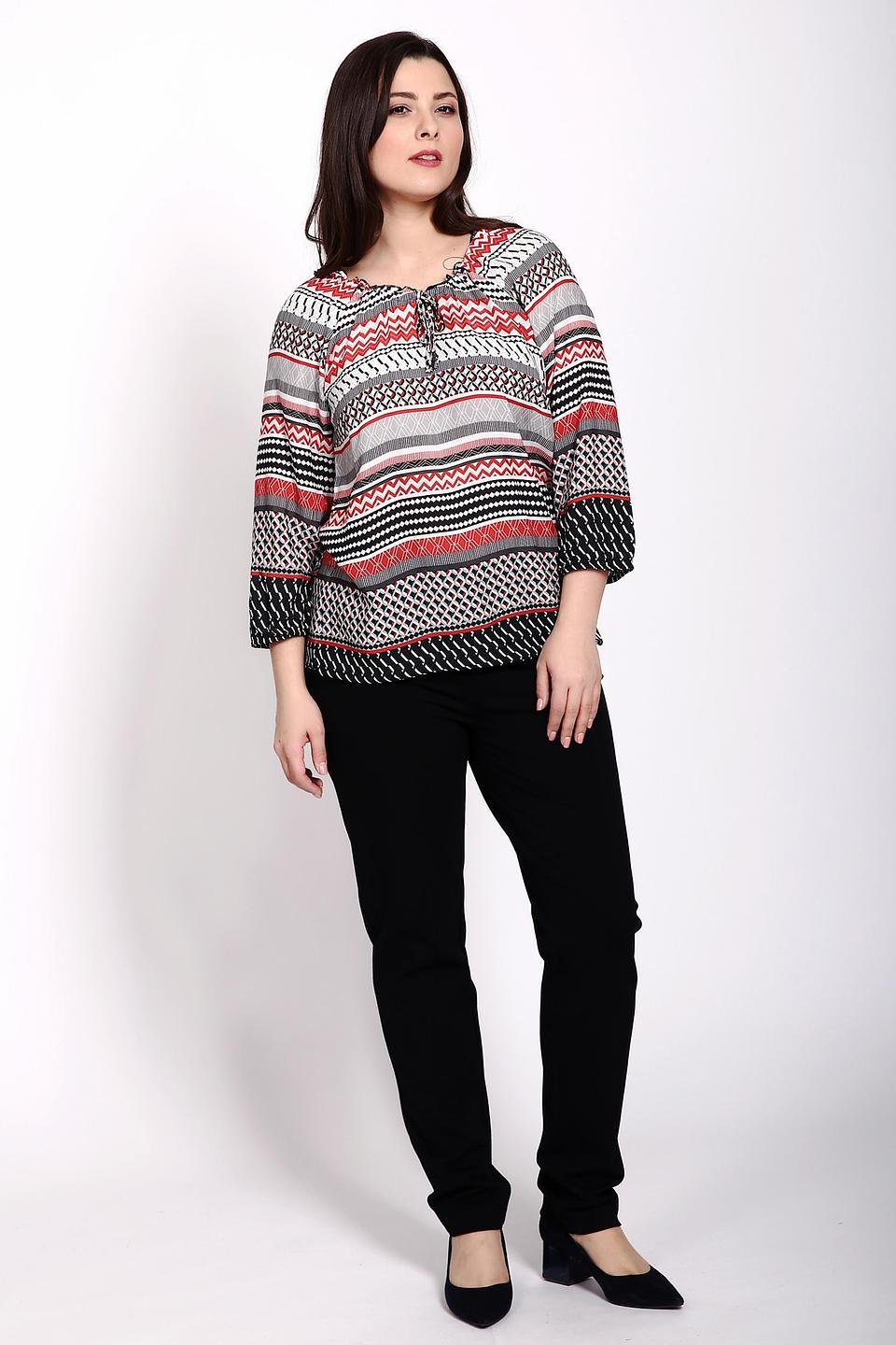 Блуза Betty Barclay разноцветная с узорами и кулиской