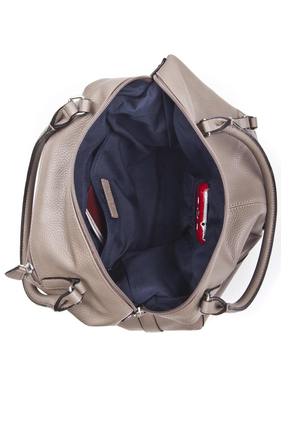 Сумка s.Oliver серого цвета с металлической фурнитурой