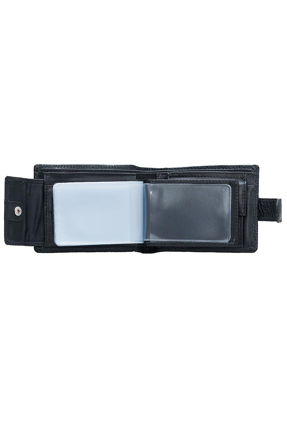 Кошелек Pellecon кожаный черный