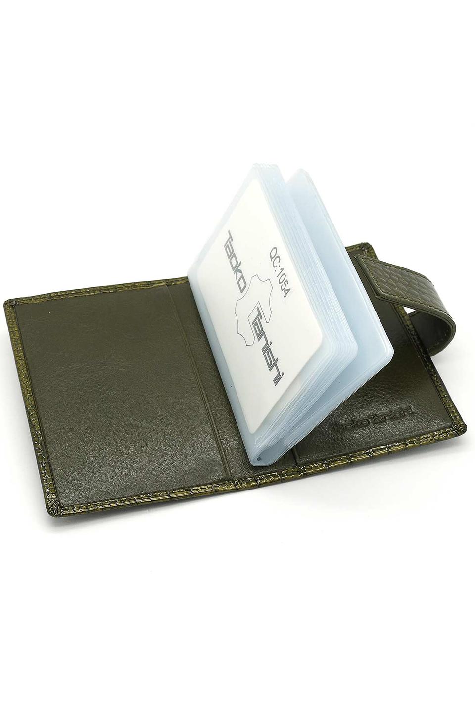 Визитница Taoko Tanishi зелёная