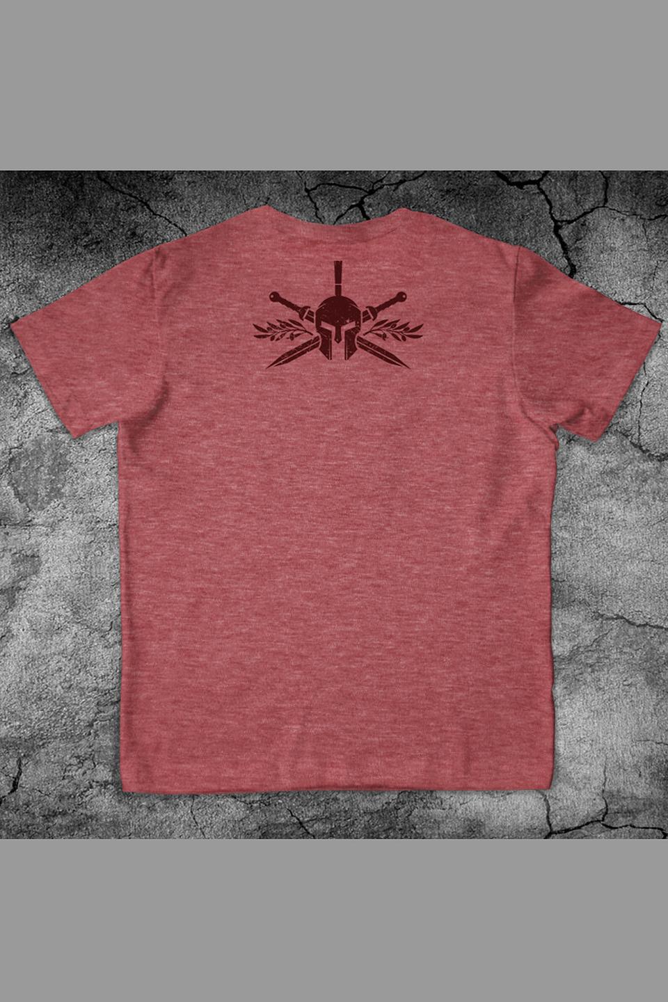 Футболка Макс Экстрим бордовая с принтом