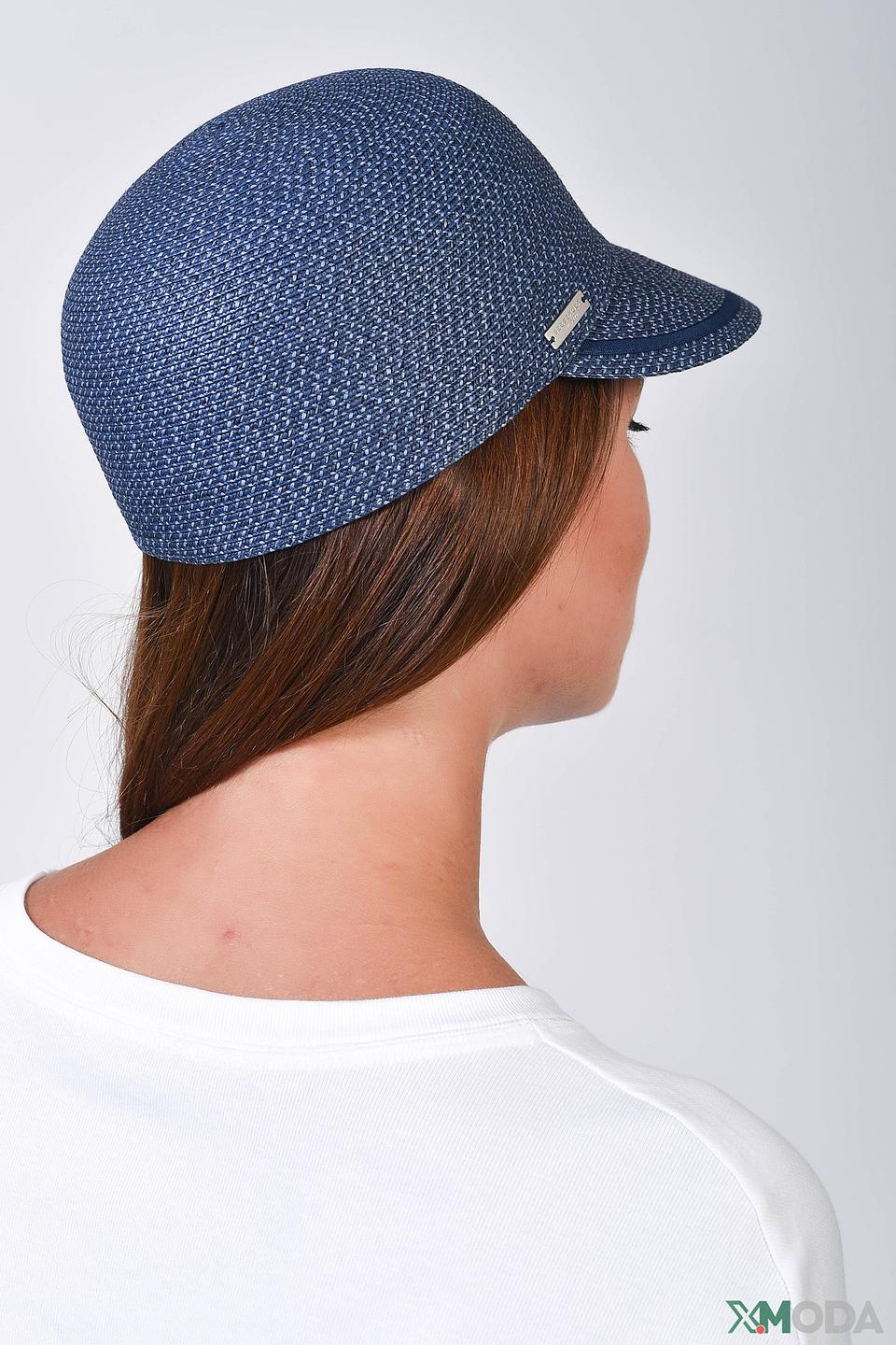 Кепка Seeberger плетеная синяя