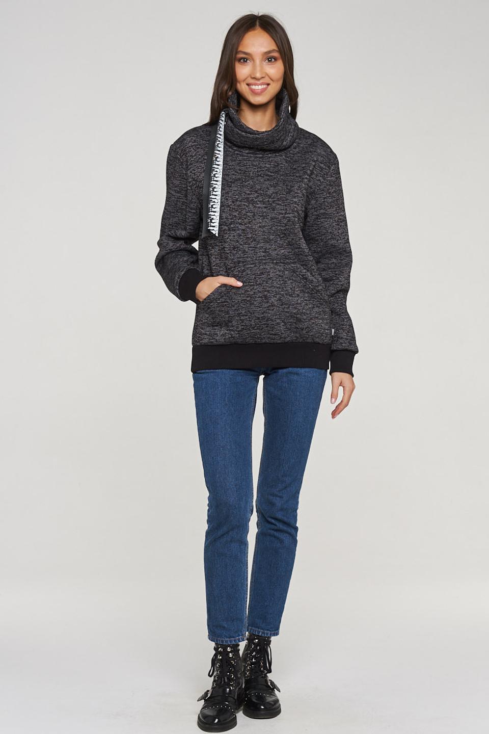 Толстовка VAY с высоким воротником