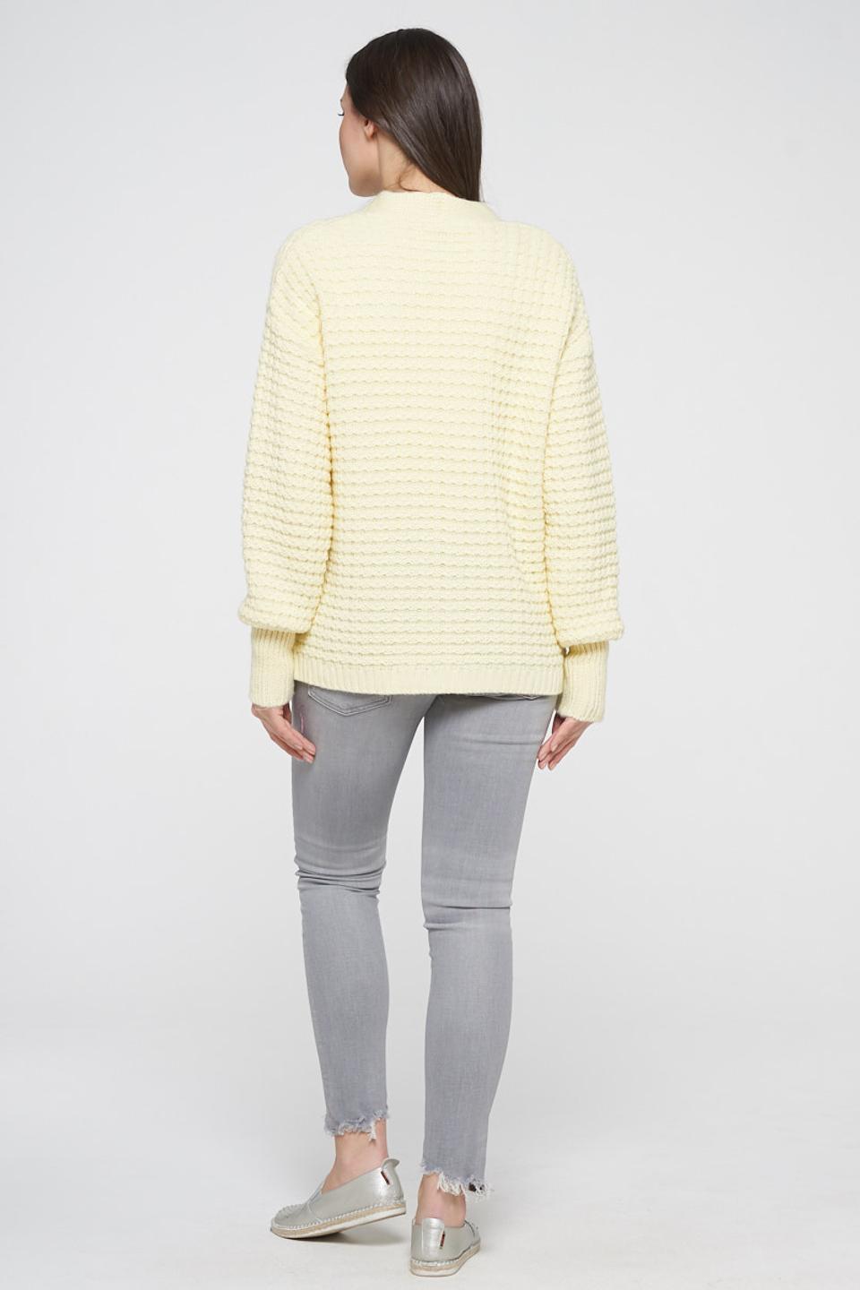 Кардиган VAY с косами шампань