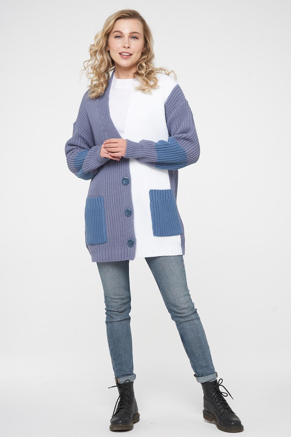 Жакет VAY вязаный комбинированный