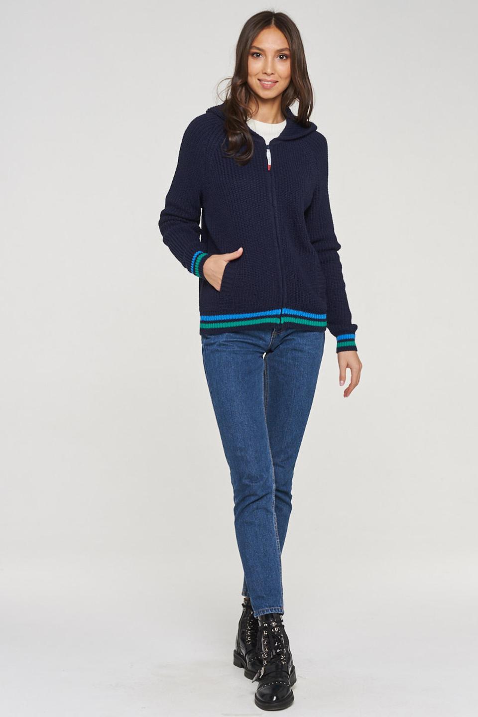 Жакет BE YOU вязаный с капюшоном