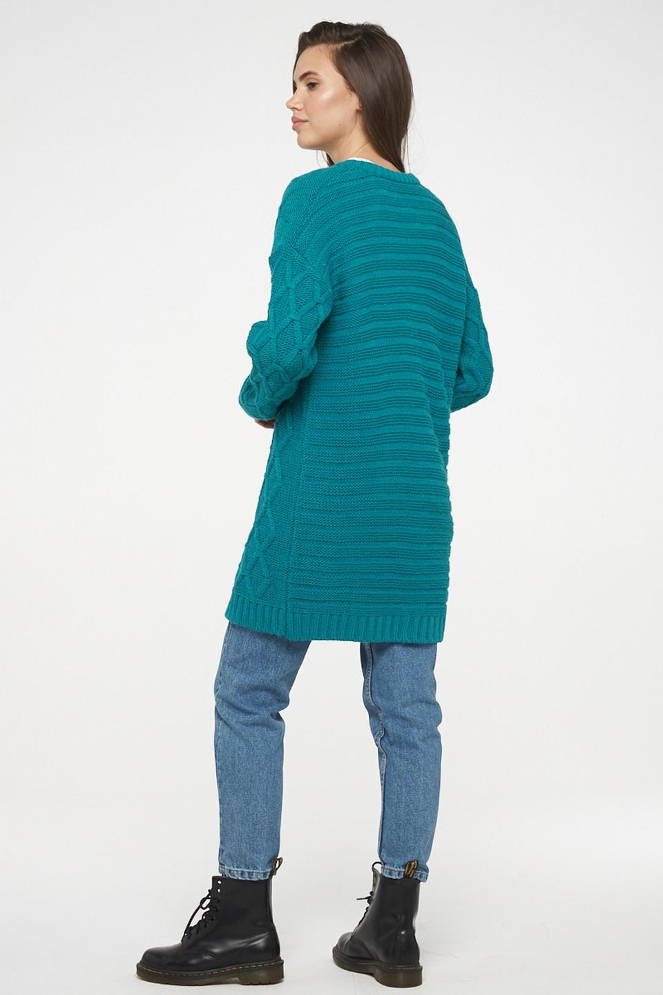 Жакет BE YOU вязаный изумрудный