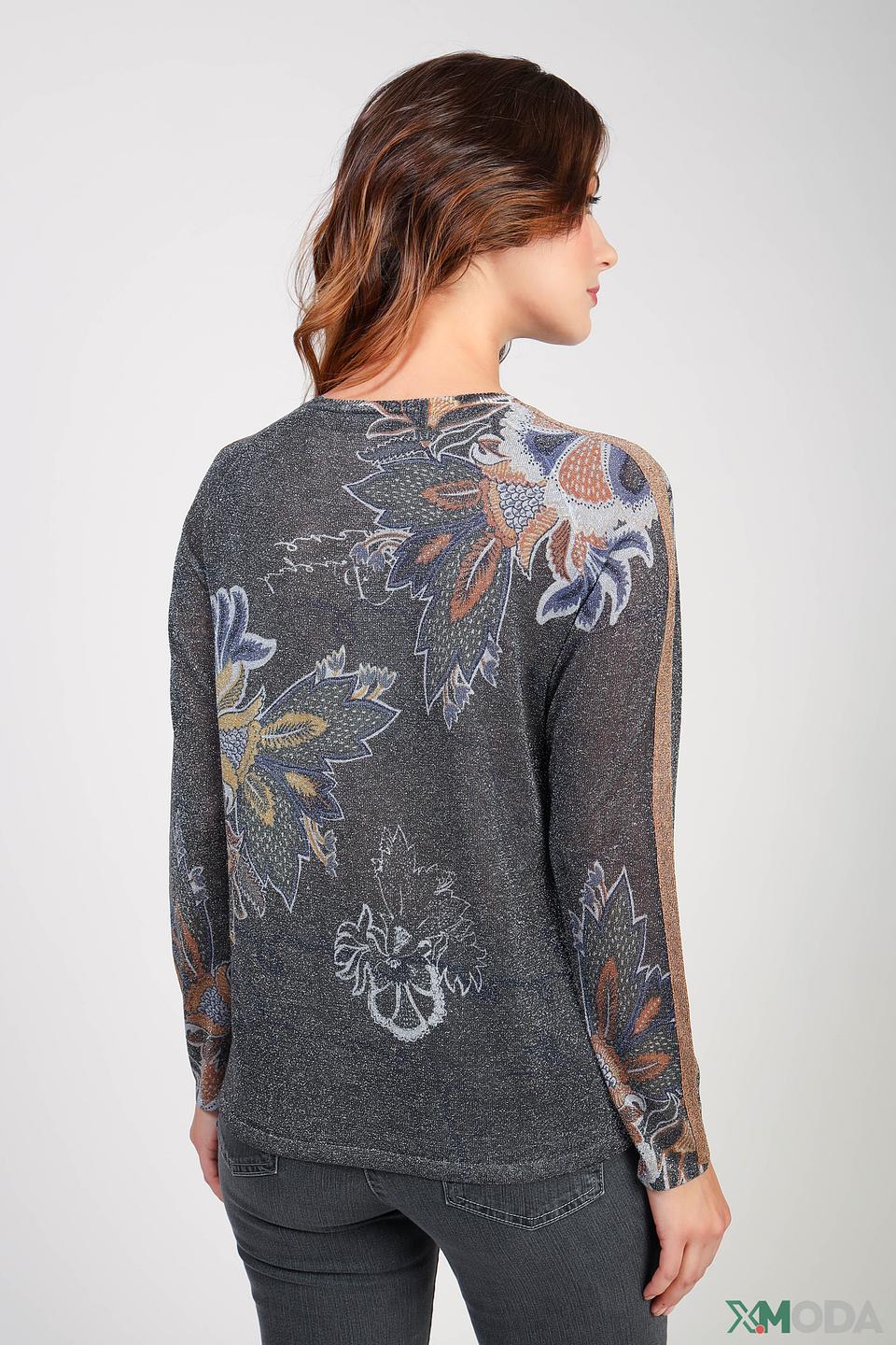 Пуловер Lecomte с цветочным принтом