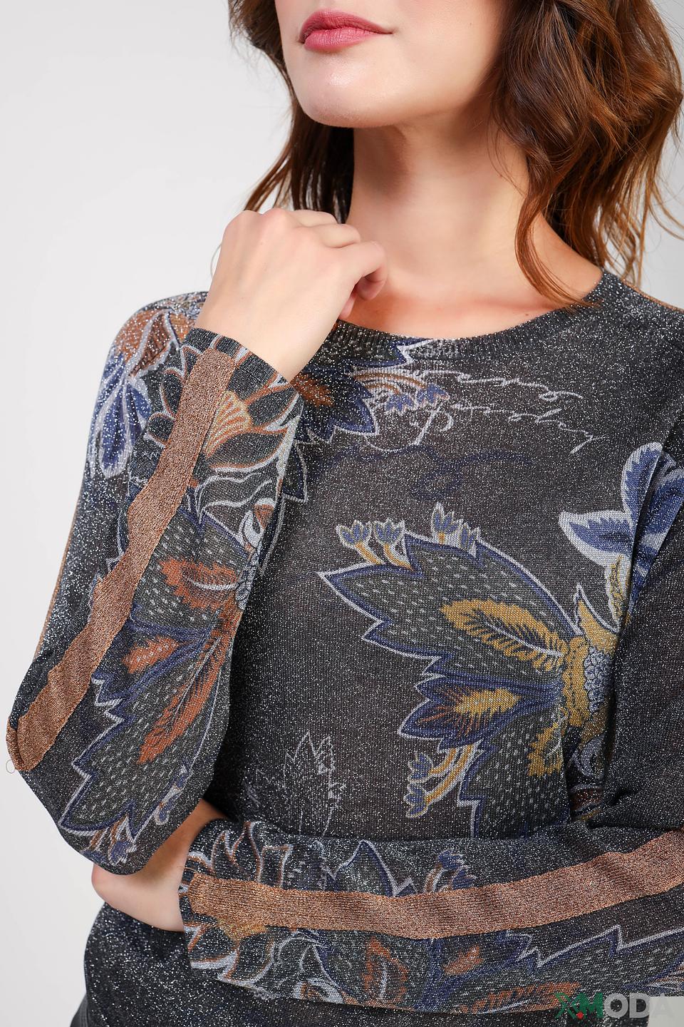 Пуловер Lecomte с цветочным принтом