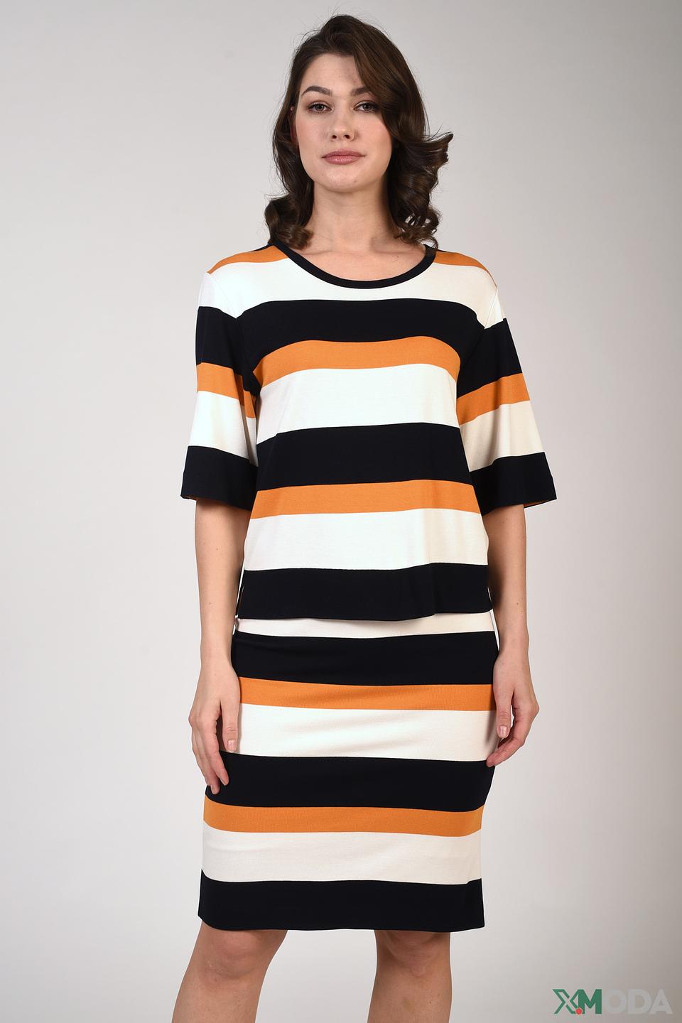 Платье в полоску Just Valeri