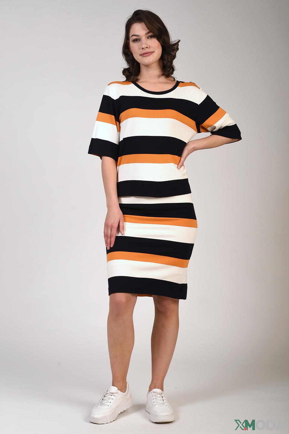 Платье в полоску Just Valeri