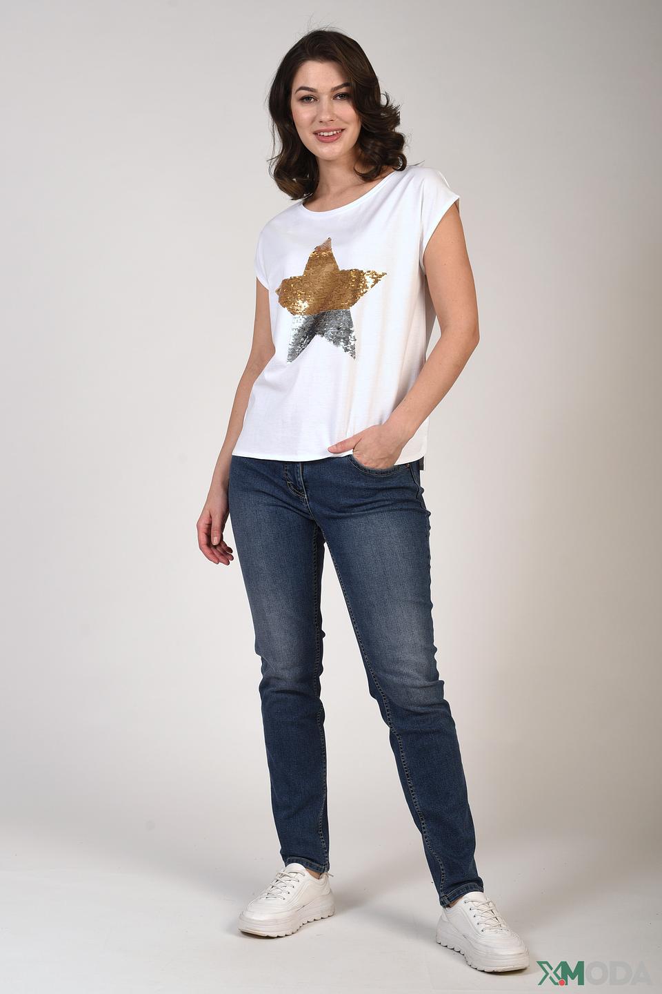 Футболка Pezzo с блестящей звездой