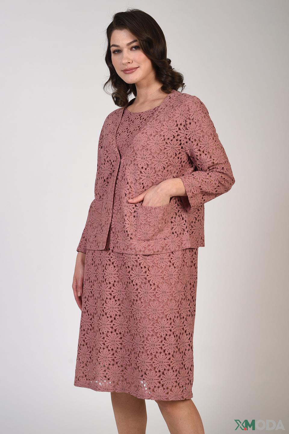 Жакет Pezzo кружевной розовый