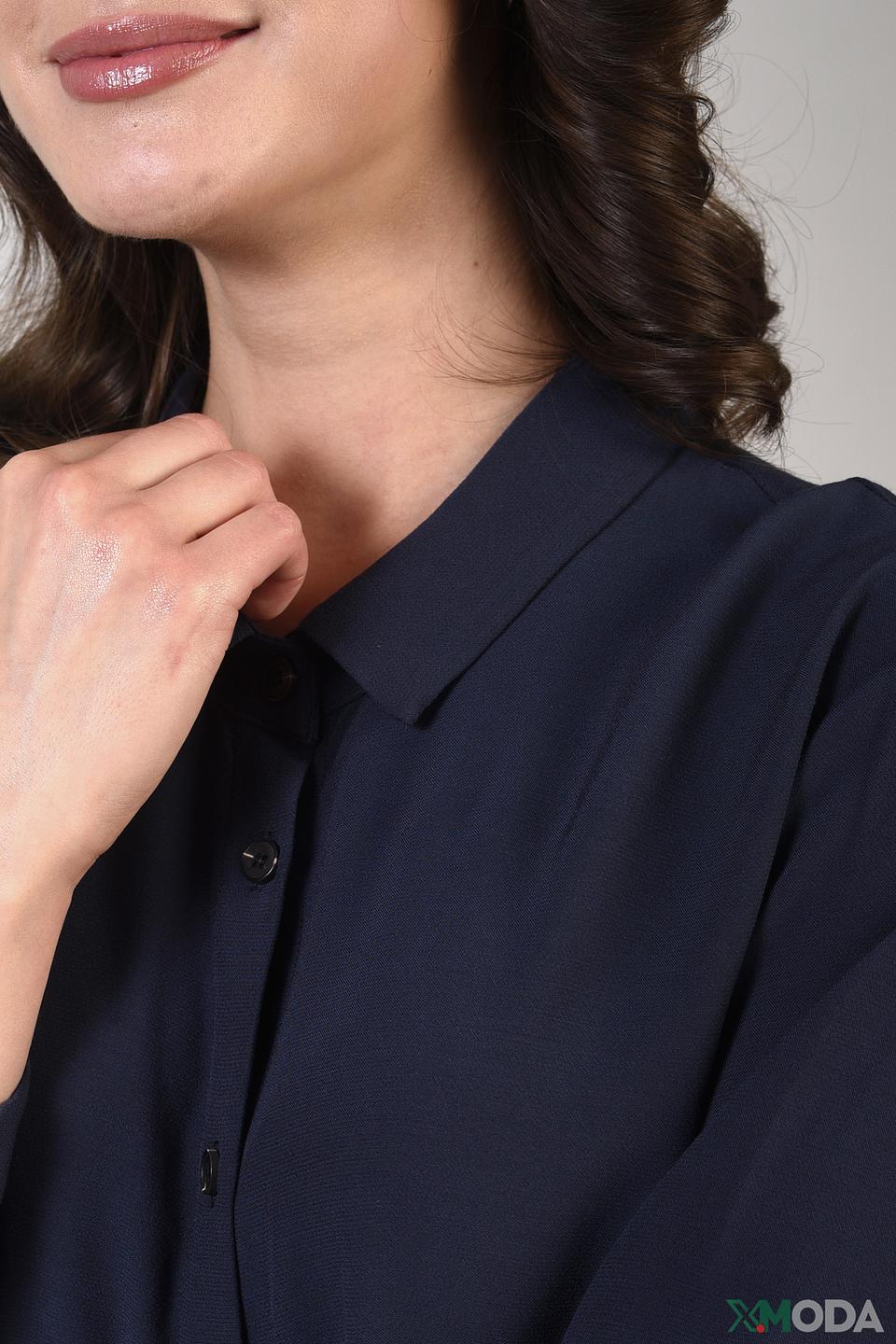 Платье рубашка Pezzo тёмно-синее