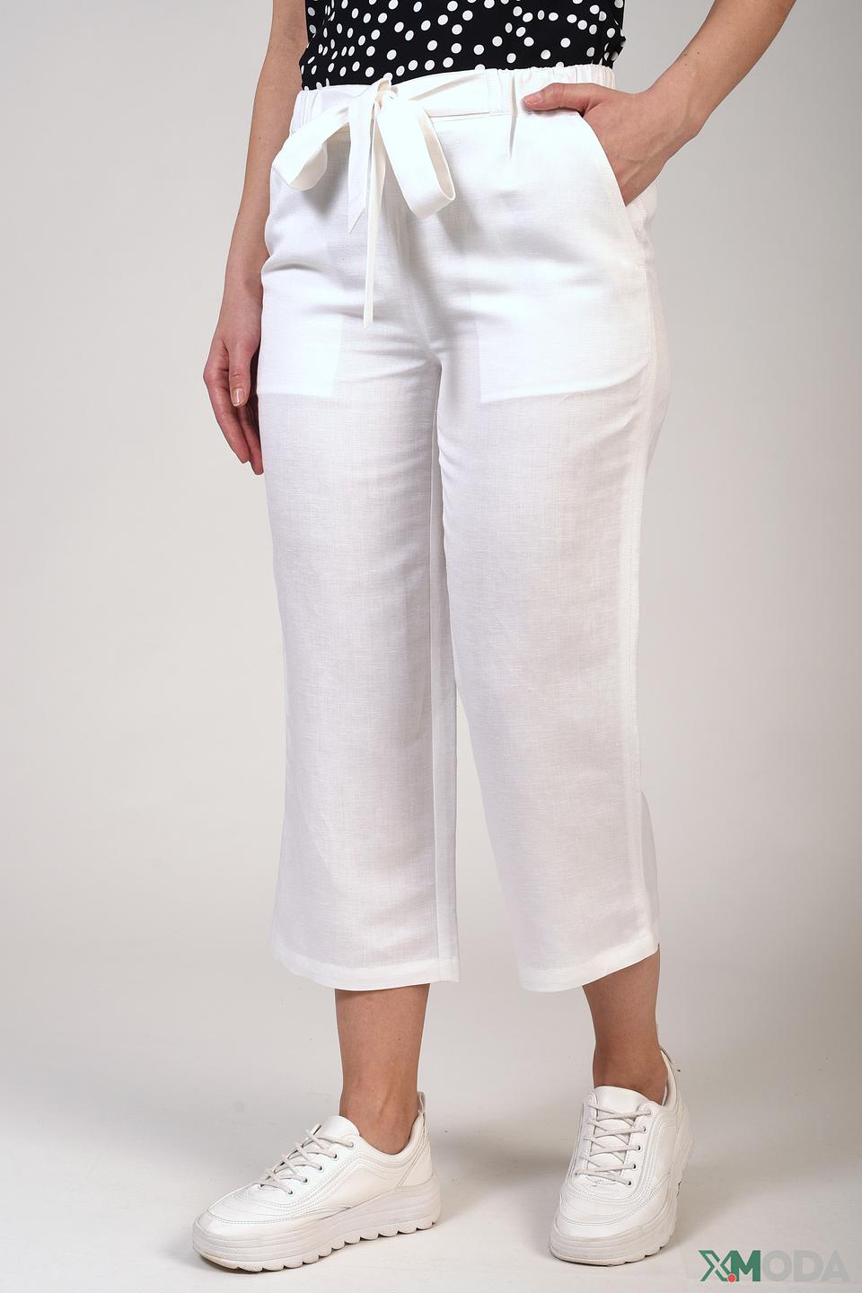 Брюки Pezzo льняные белые