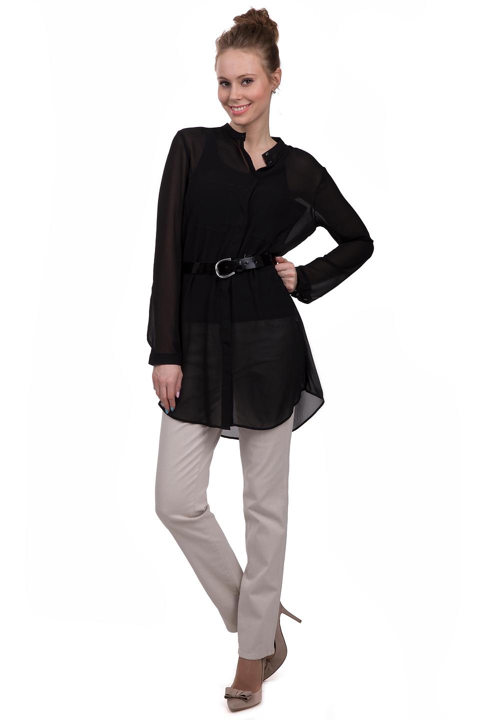 Блуза s.Oliver DENIM чёрная с нагрудными карманами