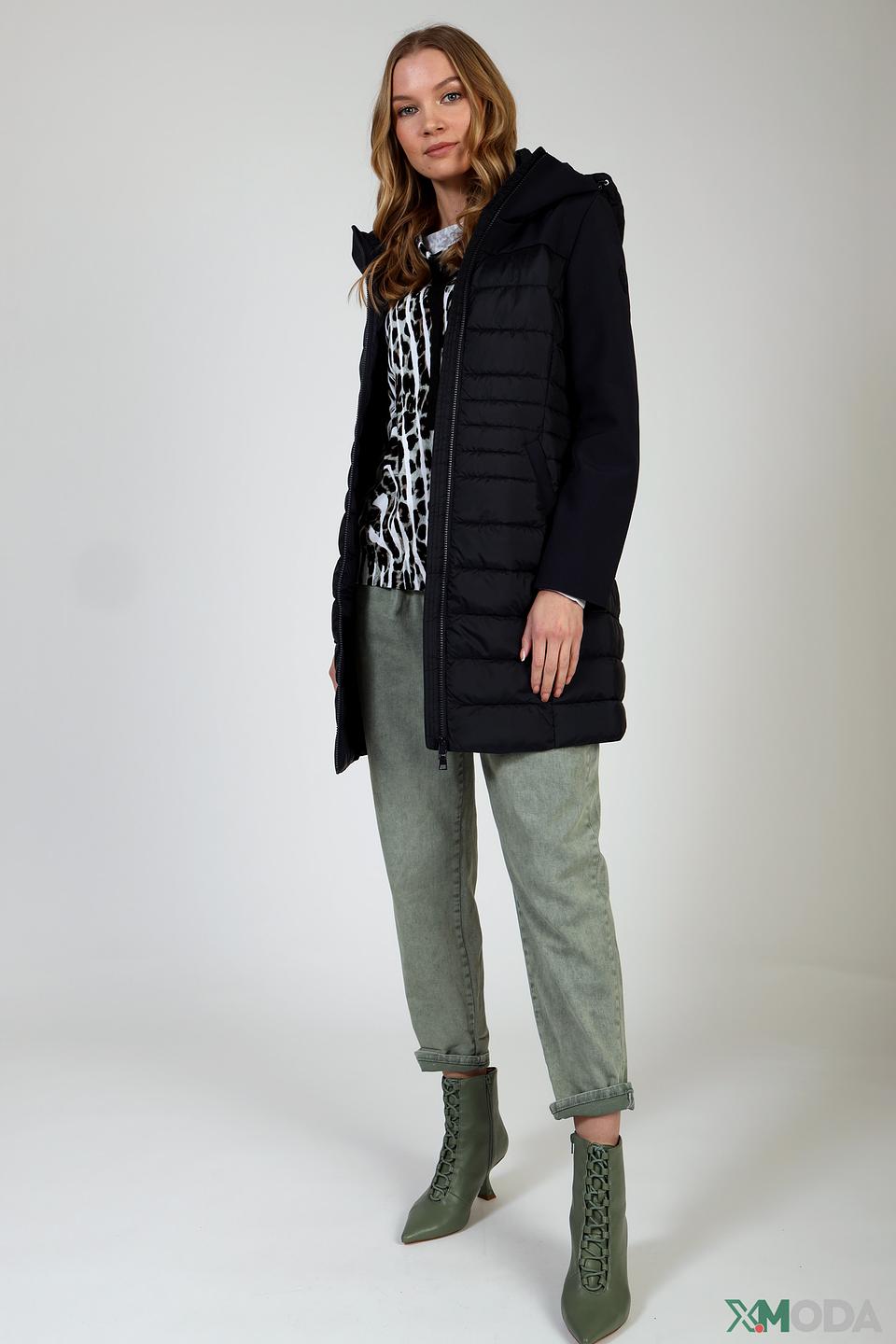 Пальто s.Oliver стеганое черное