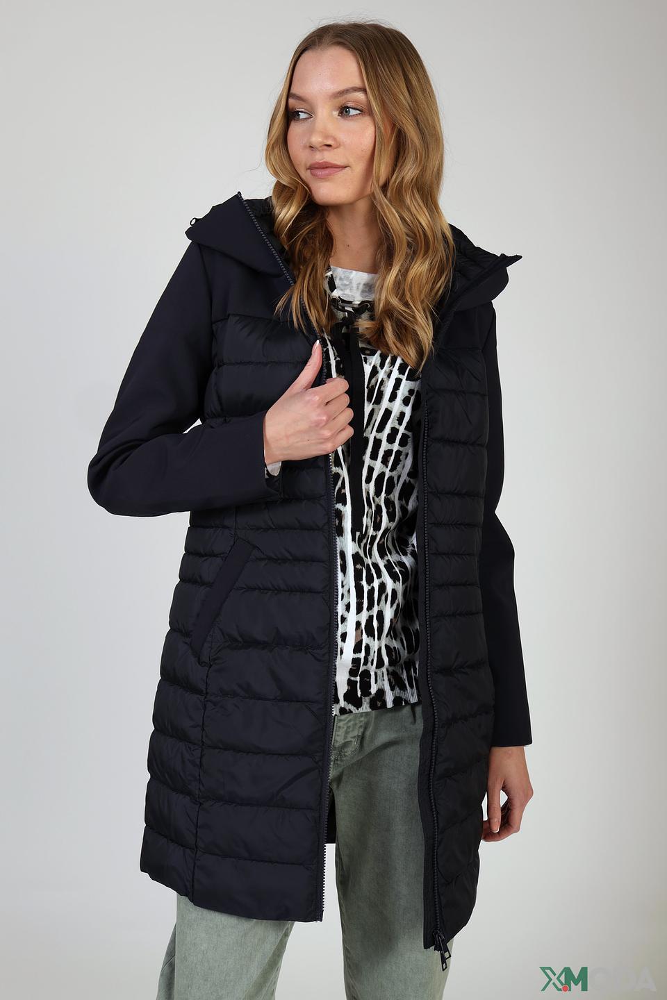 Пальто s.Oliver стеганое черное