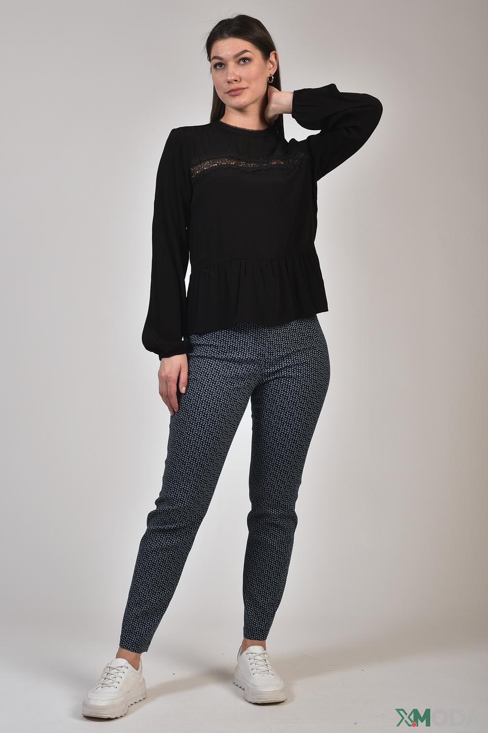 Блуза Tom Tailor с кружевом черная