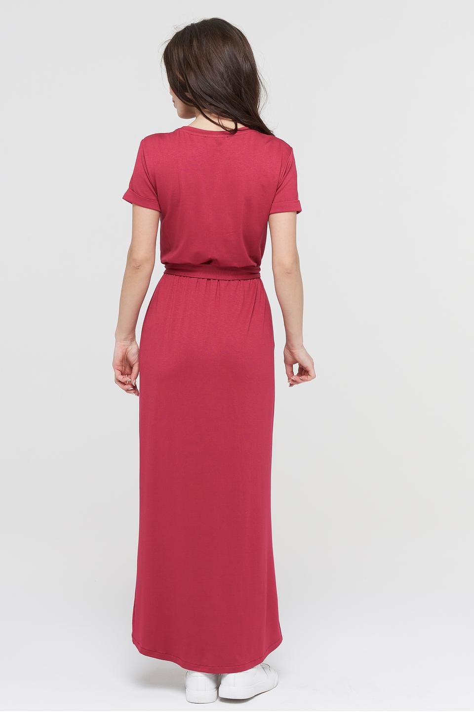 Платье VAY с запахом марсала