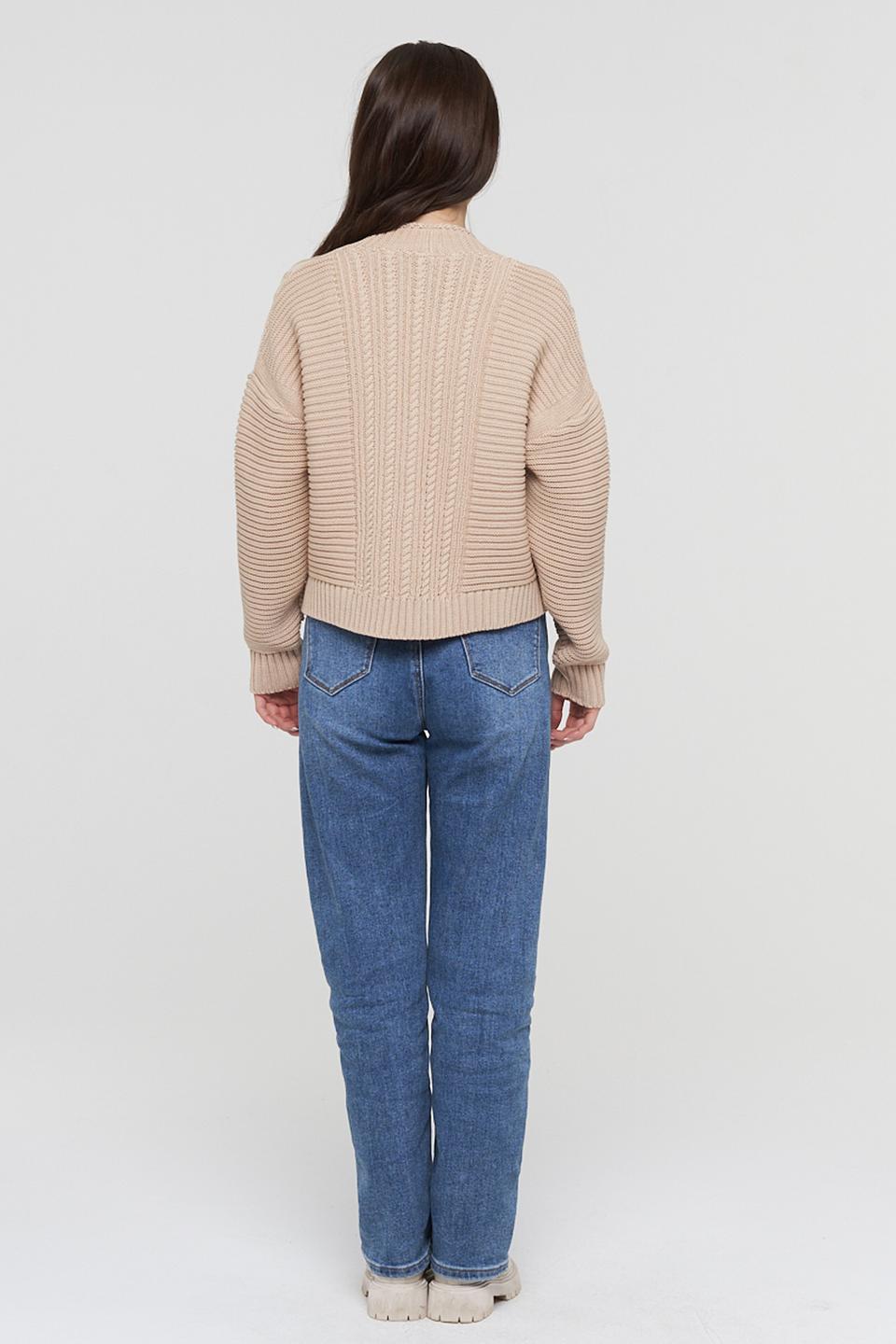 Кардиган BE YOU вязаный бежевый