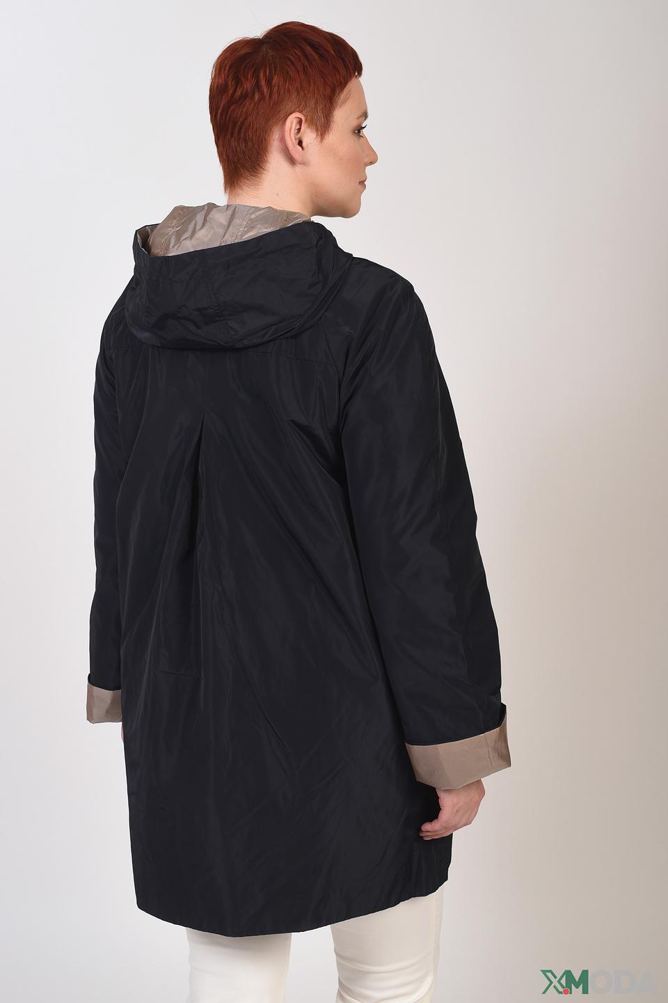 Плащ Baronia с капюшоном чёрный