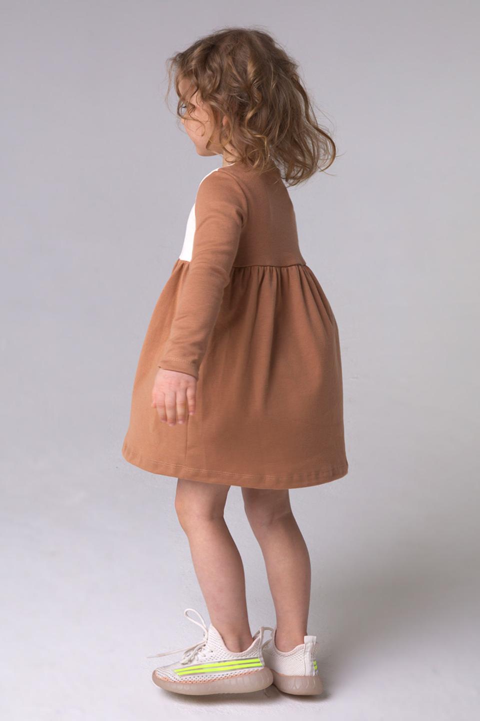 Платье КотМарКот с белкой коричневое