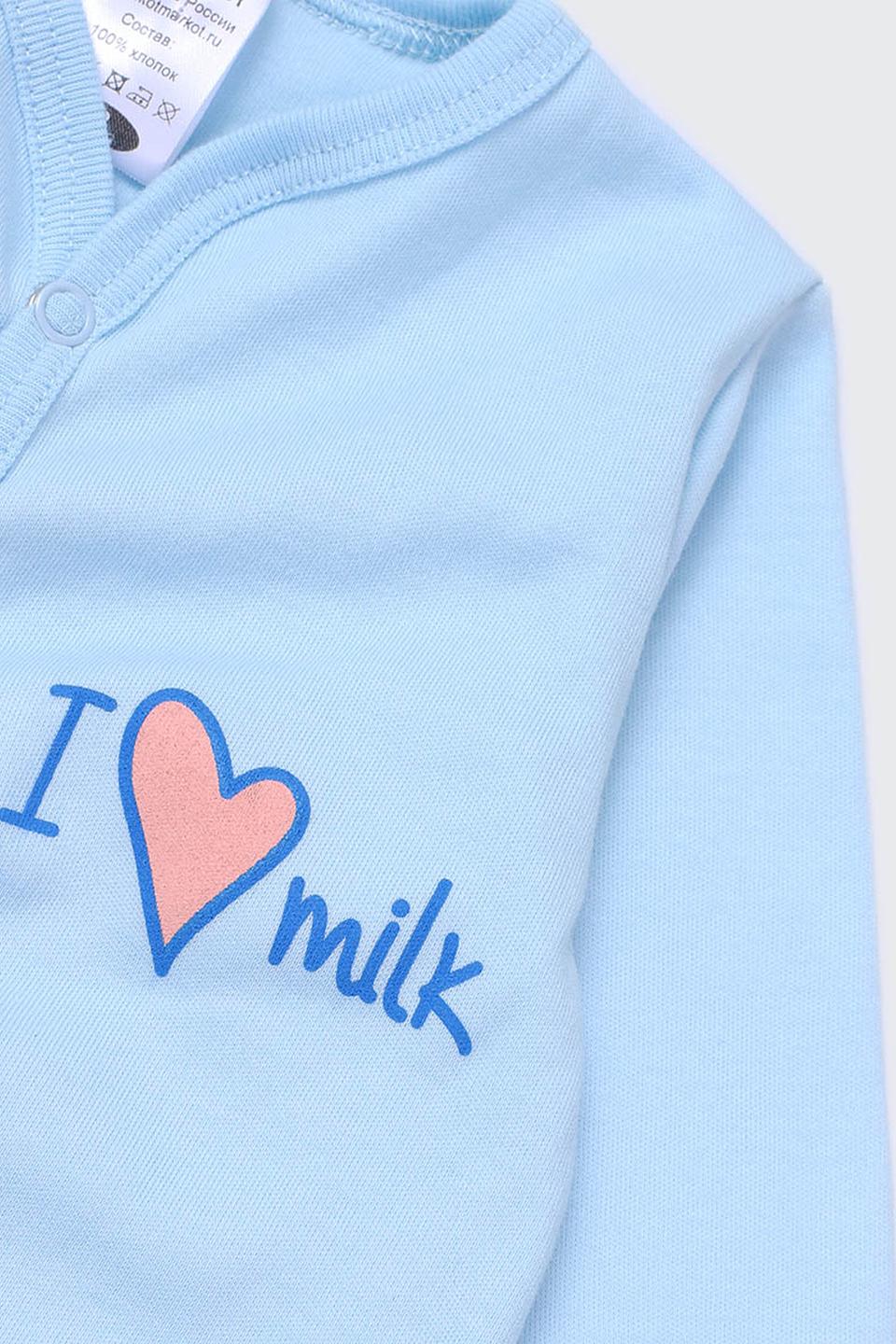 Комбинезон КотМарКот с принтом голубой