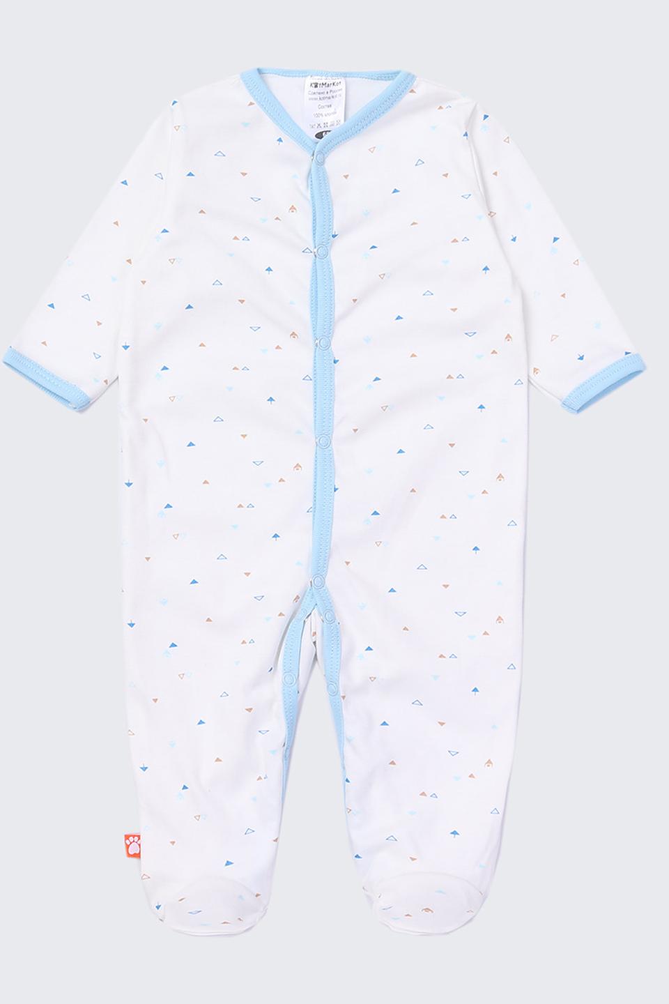 Комбинезон КотМарКот с принтом голубой