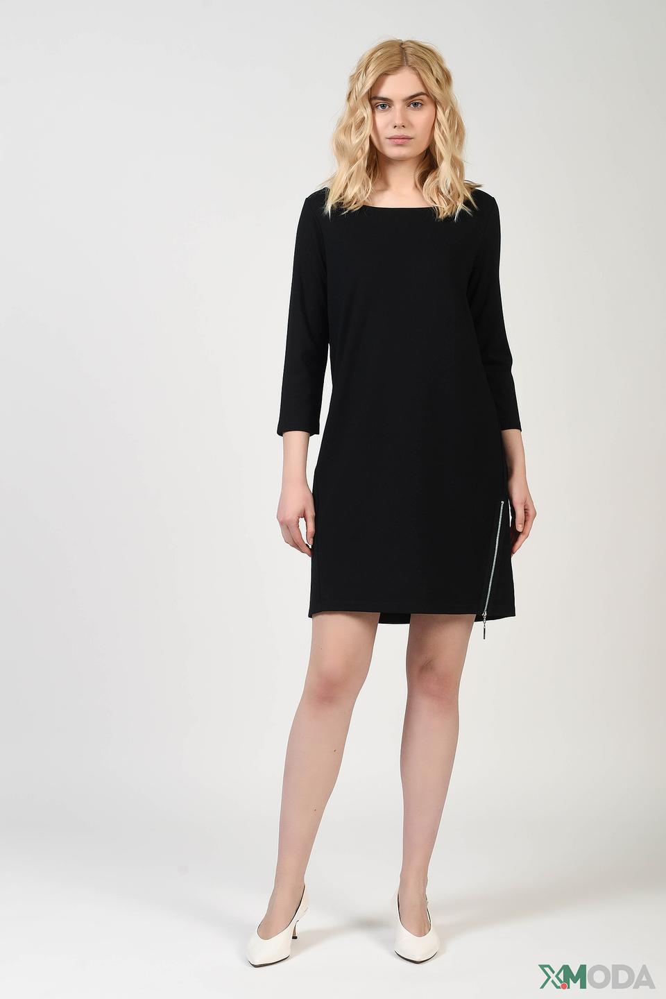 Платье Comma чёрное с молнией