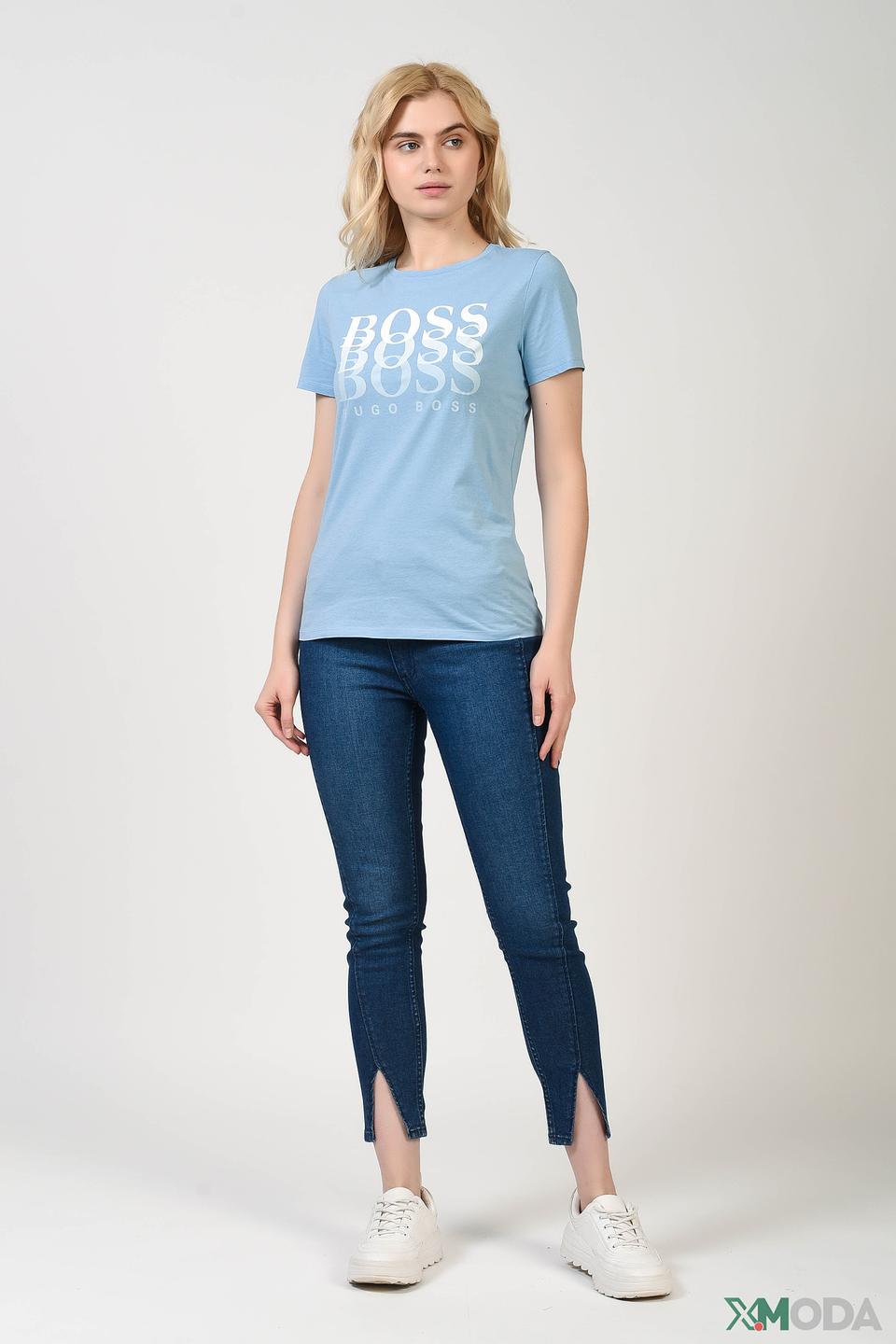 Джинсы с разрезами Hugo синие