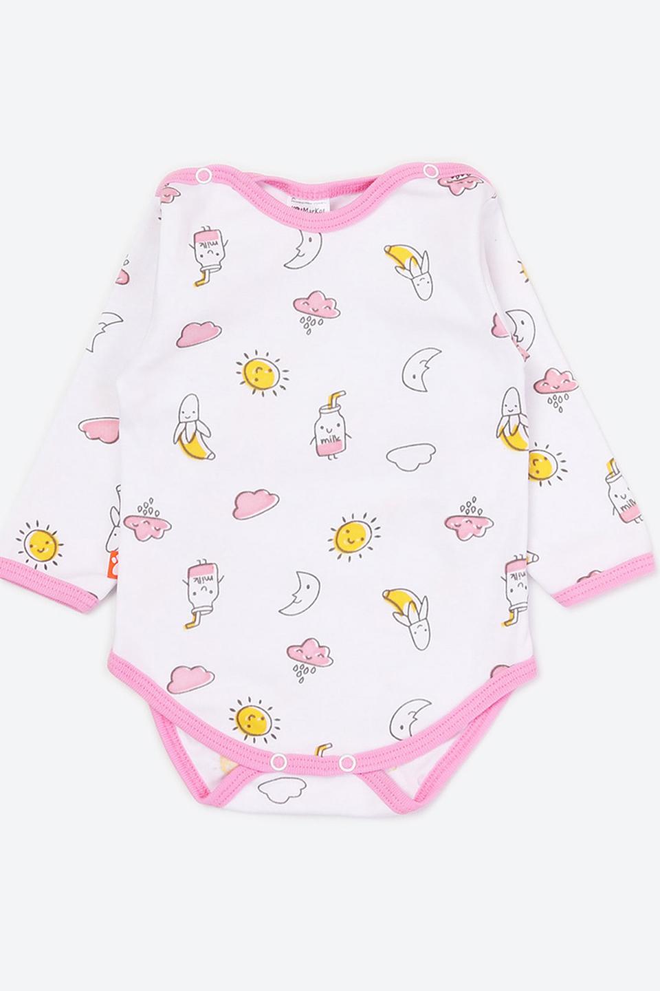 Боди КотМарКот звёзды розовый