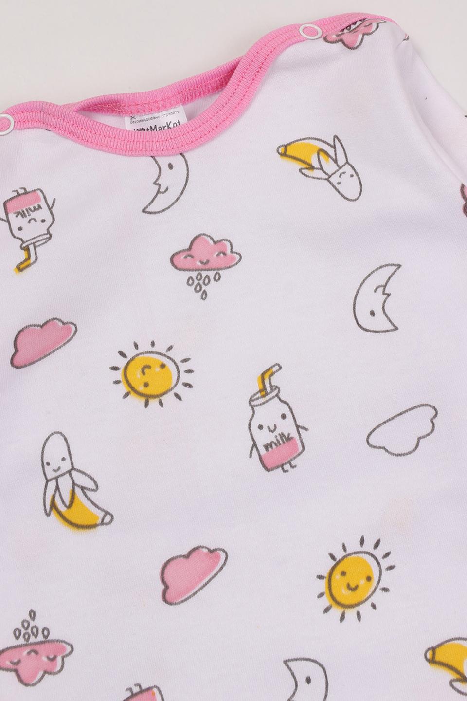 Боди КотМарКот звёзды розовый