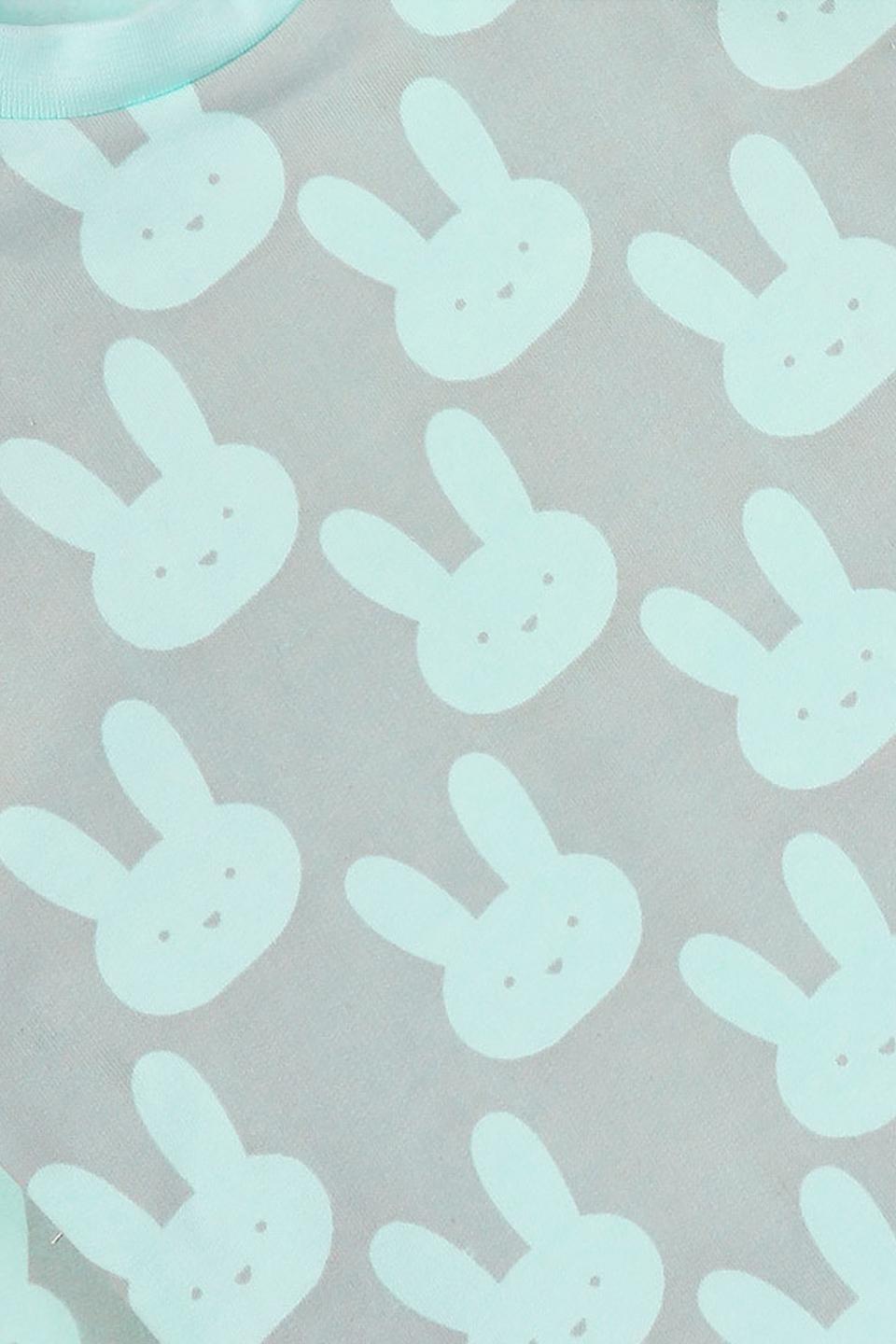 Джемпер КотМарКот с зайчиками мятный