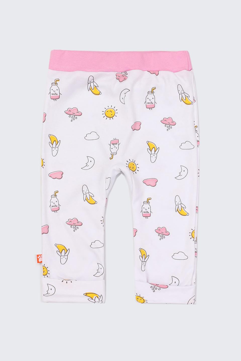 Брюки КотМарКот с принтом розовый