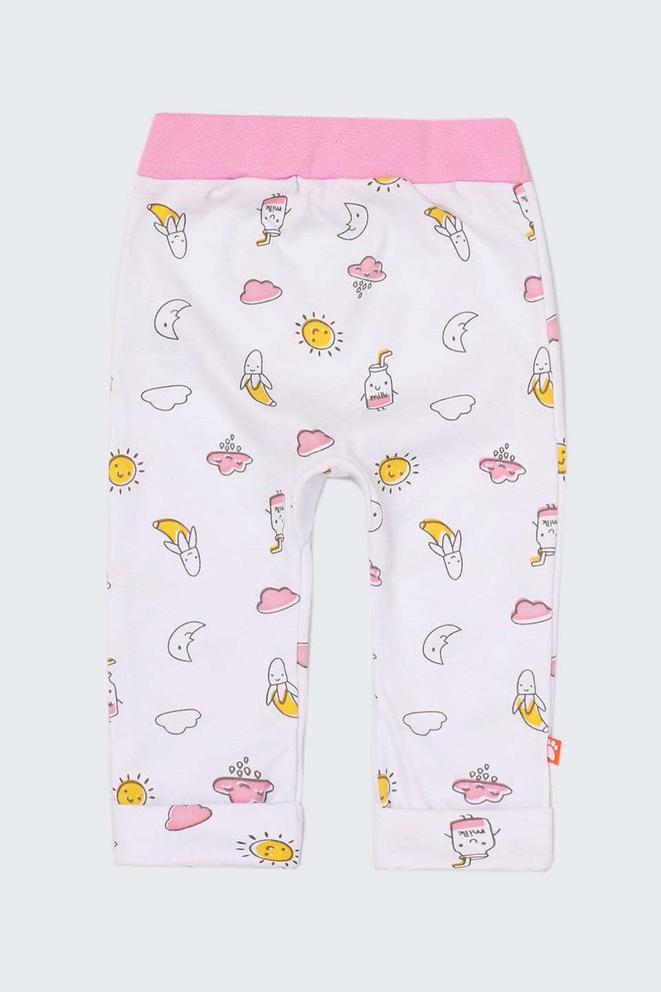 Брюки КотМарКот с принтом розовый
