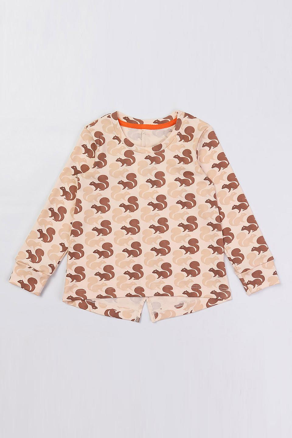 Футболка КотМарКот с белками бежевая