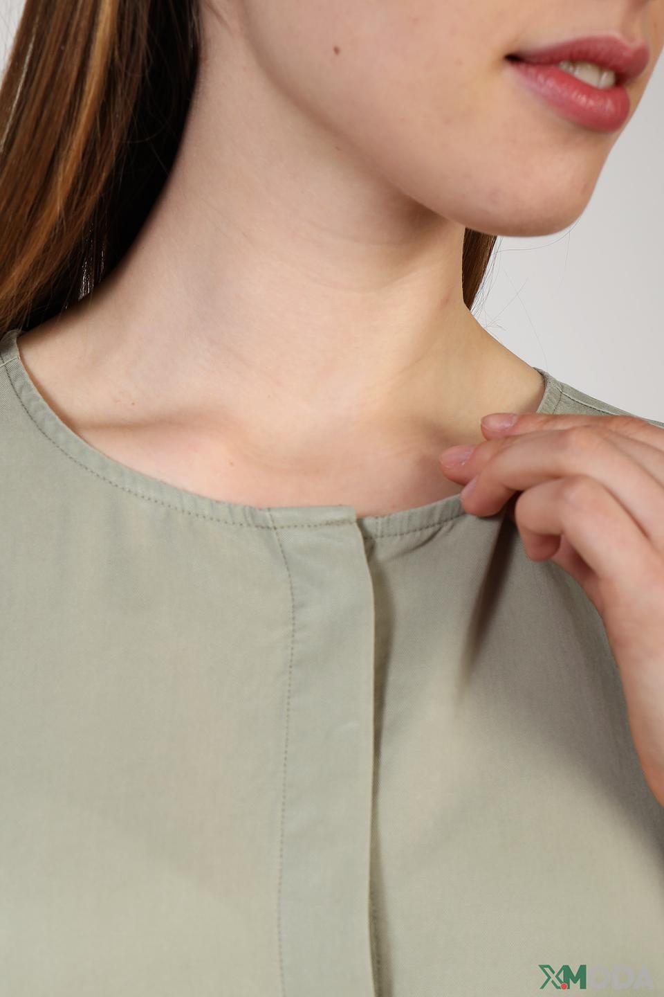 Блуза Tom Tailor оливковая