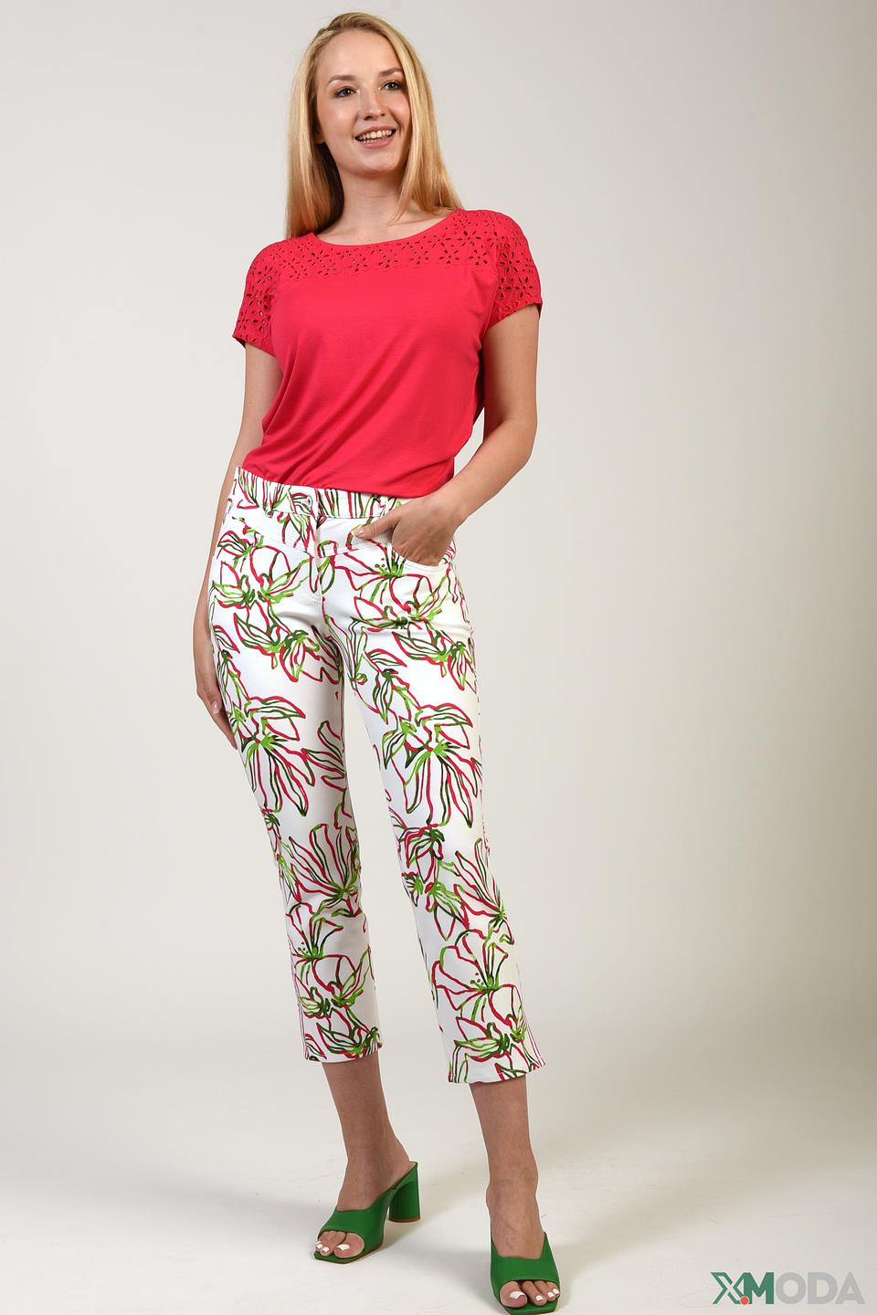 Блуза Gerry Weber с кружевом малиновая