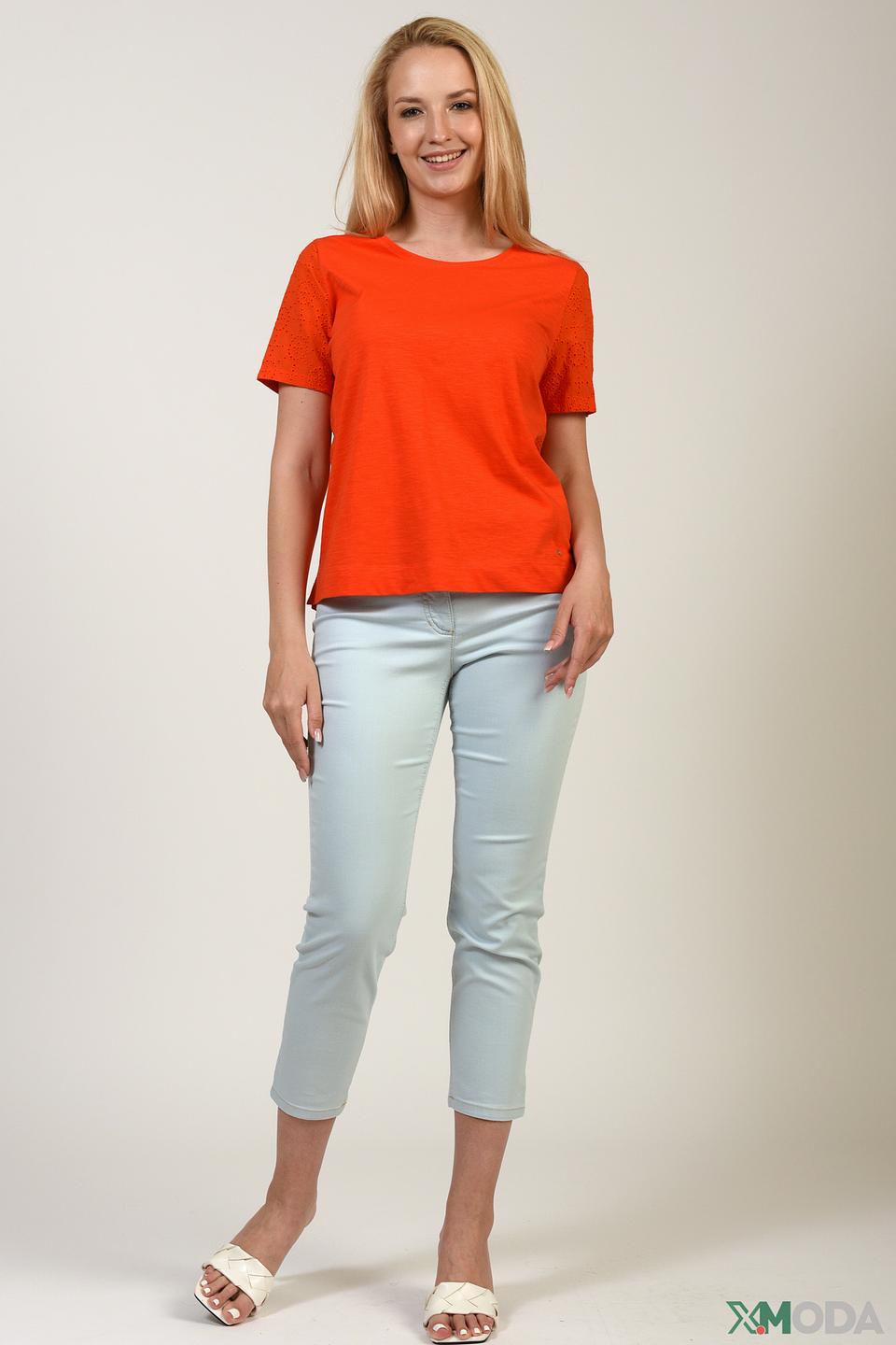 Блуза Gerry Weber оранжевая с вышивкой