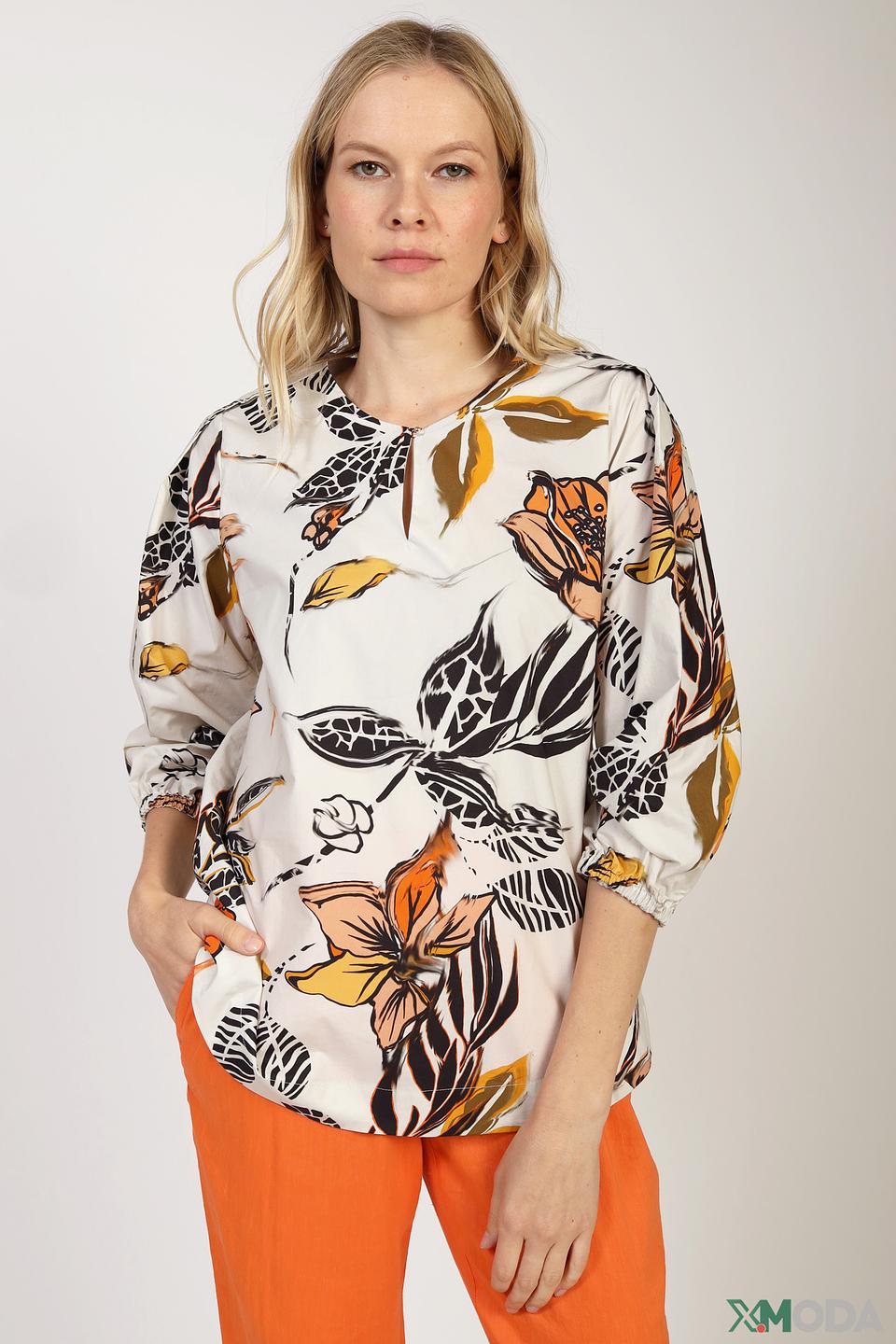 Блуза Marc Cain с цветочным принтом