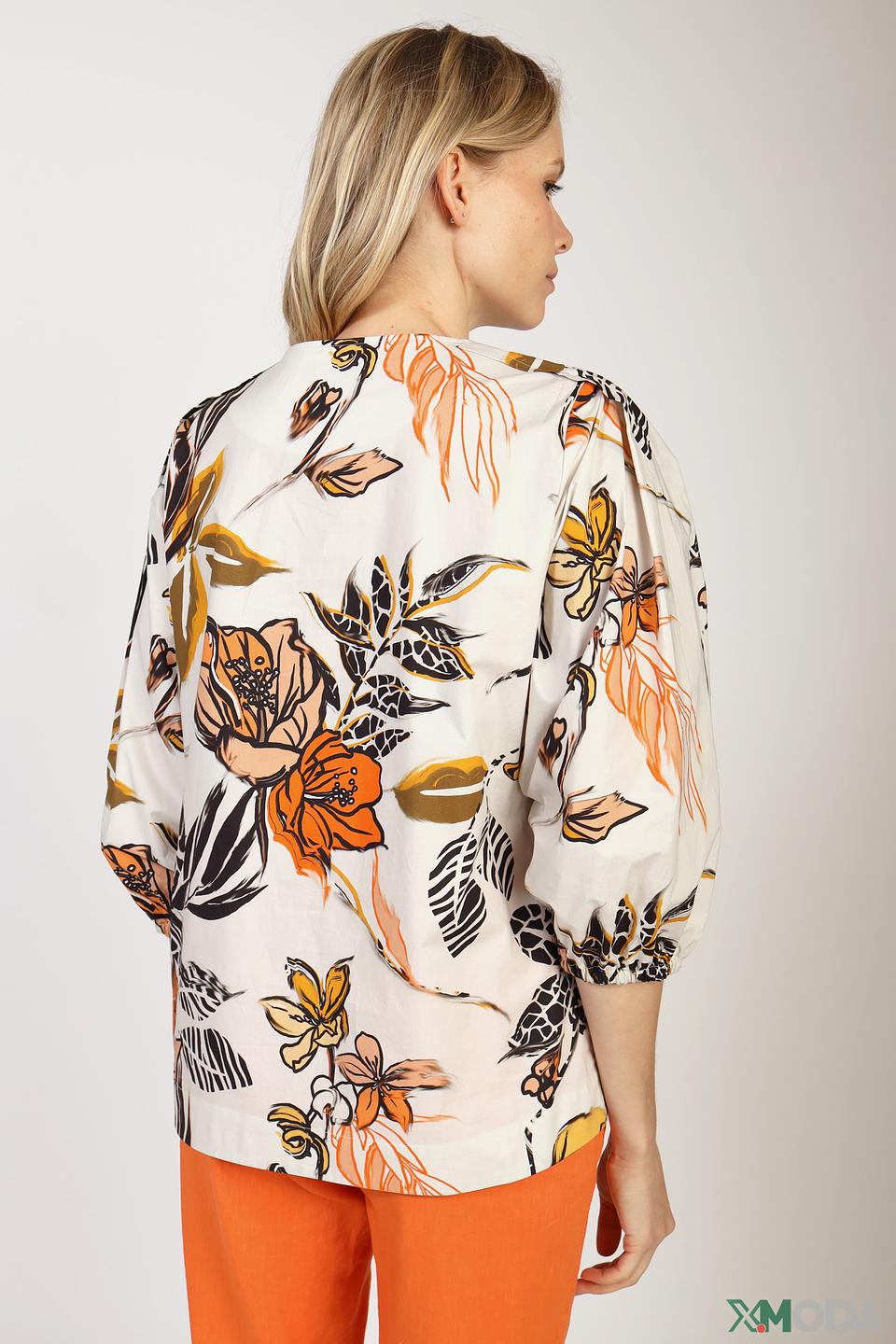 Блуза Marc Cain с цветочным принтом