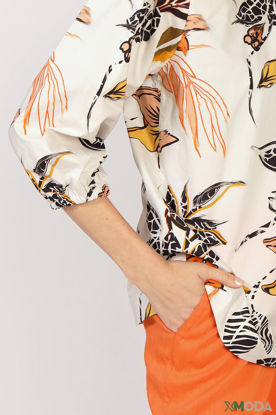 Блуза Marc Cain с цветочным принтом