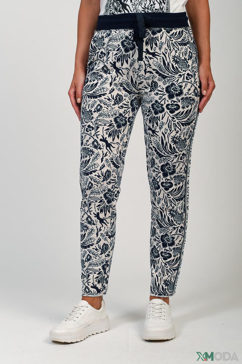 Брюки Oui с цветочным принтом