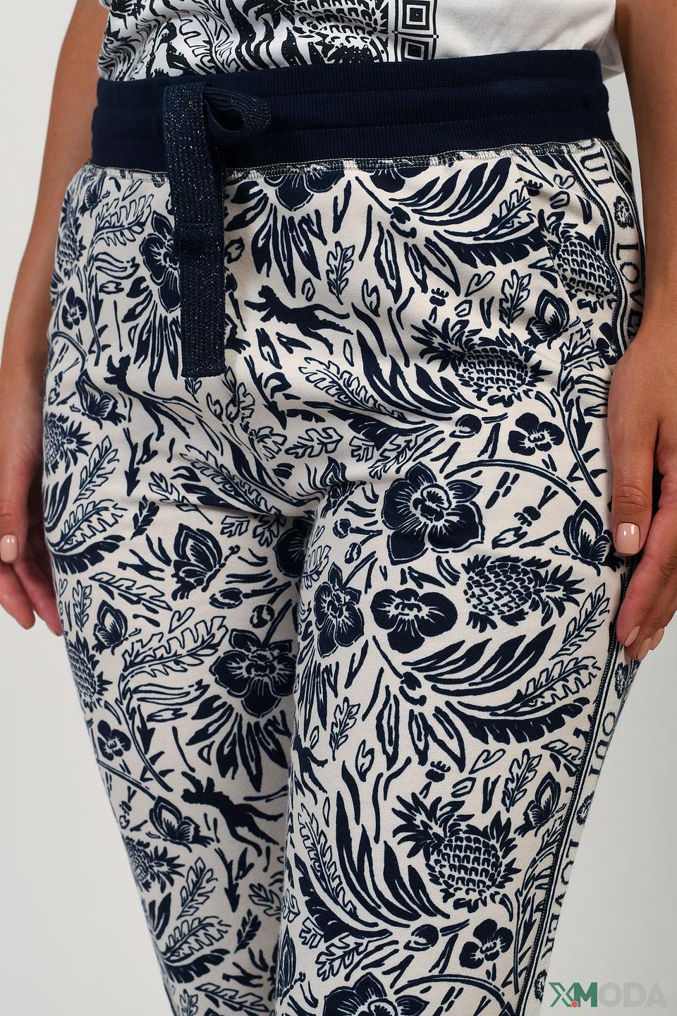 Брюки Oui с цветочным принтом