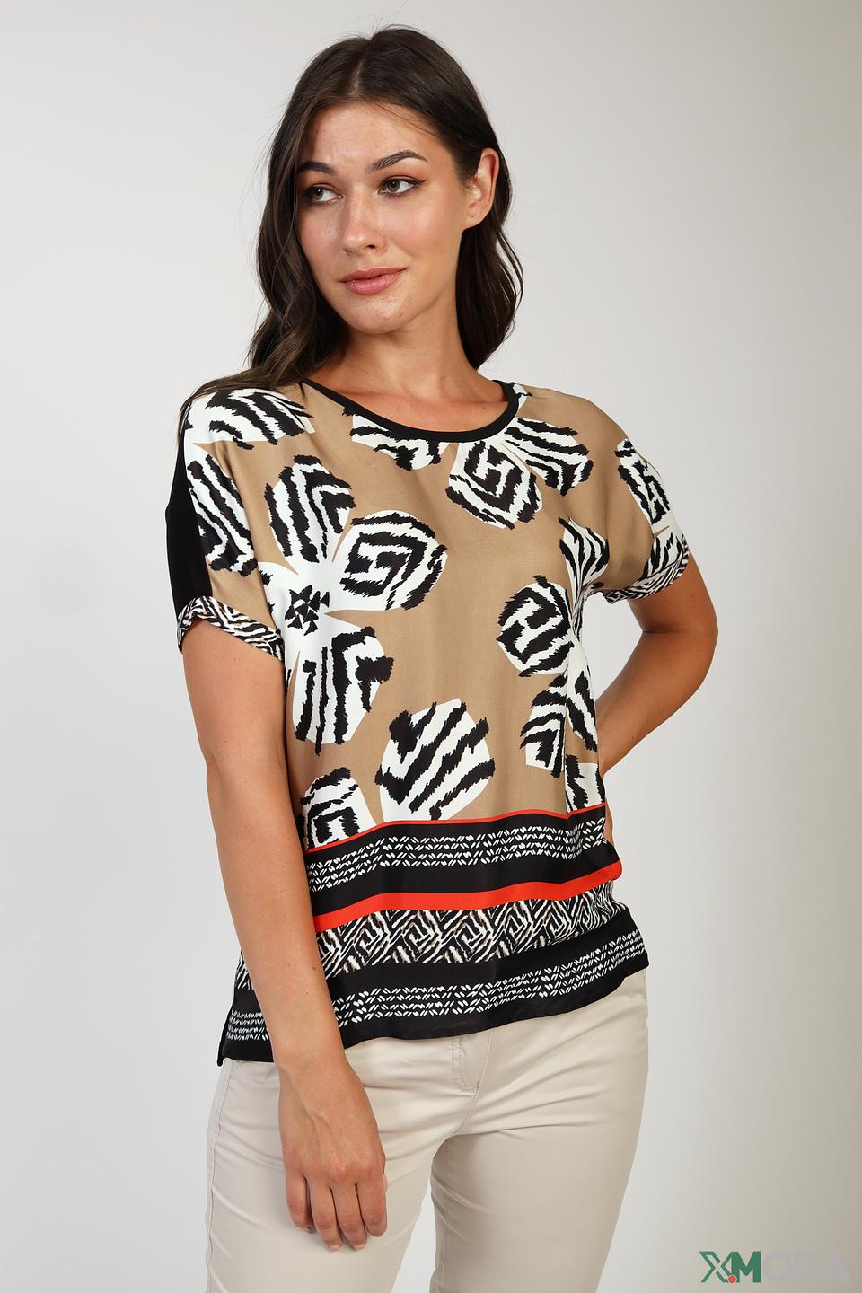 Блуза Gerry Weber с принтом бежевый