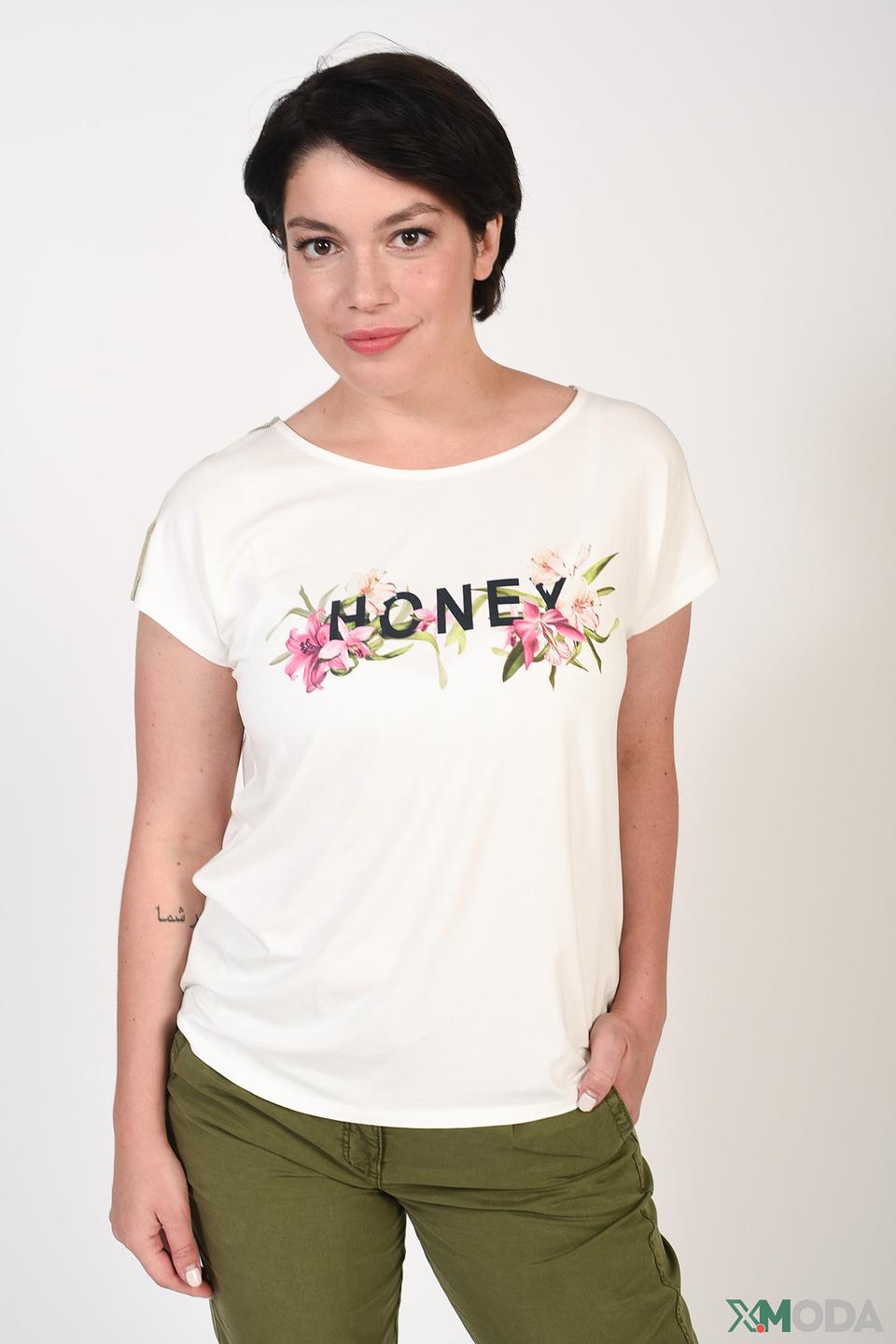 Блуза Betty and Co с принтом Honey