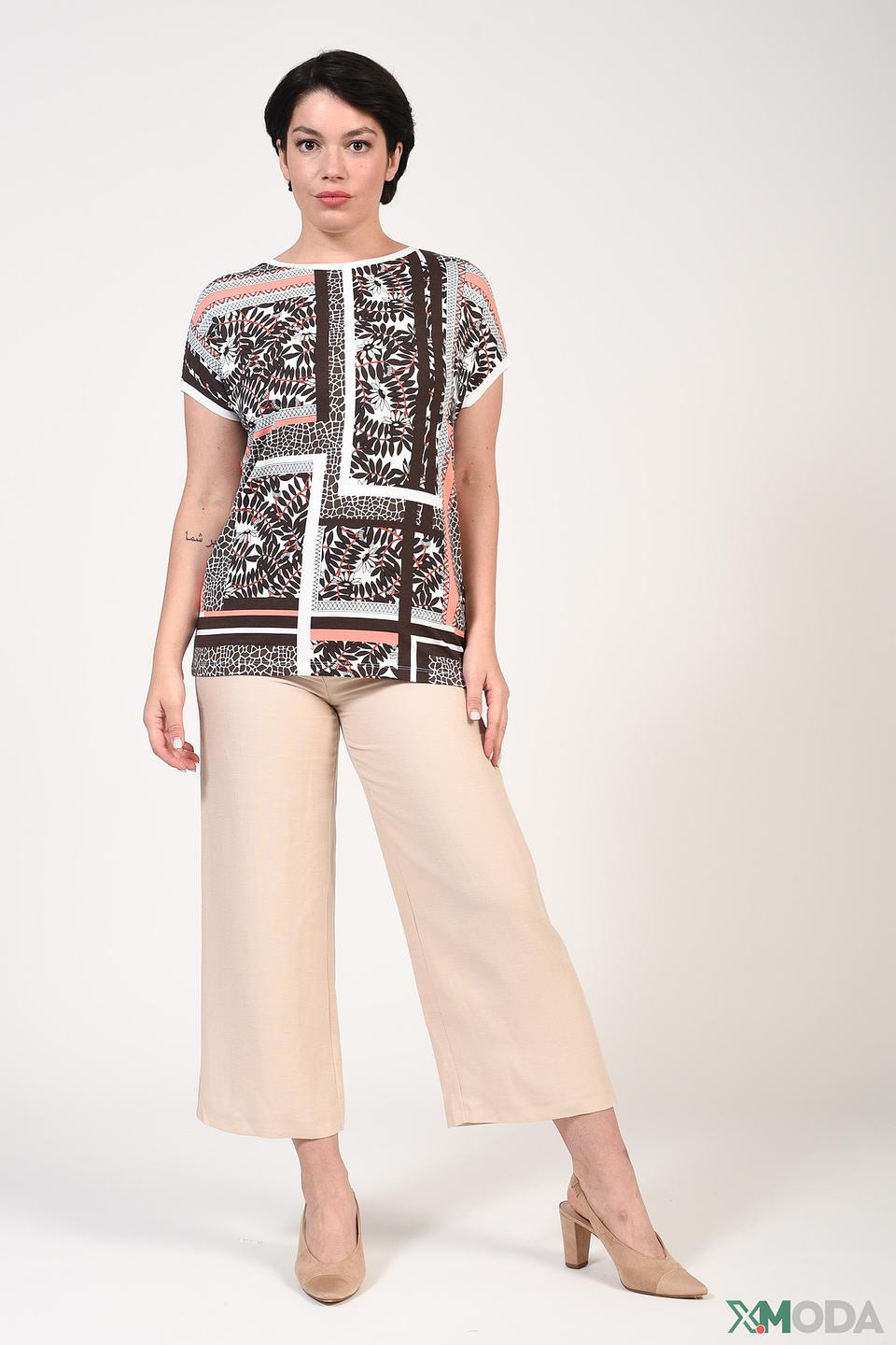 Брюки кюлоты Betty and Co бежевые