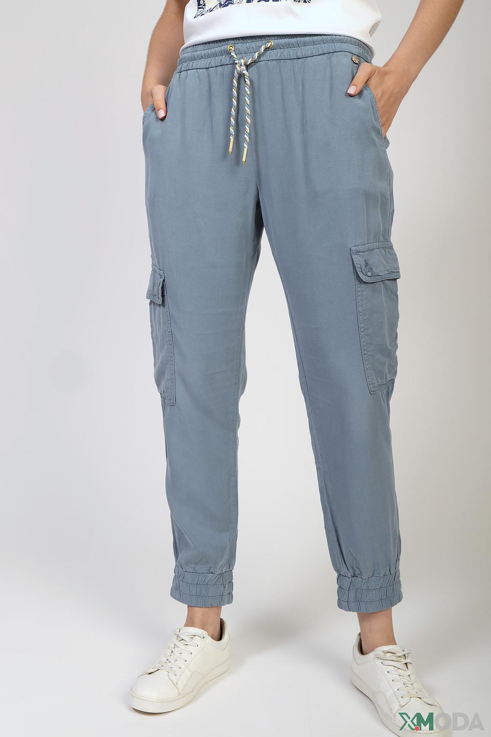 Брюки карго Rich and Royal голубые