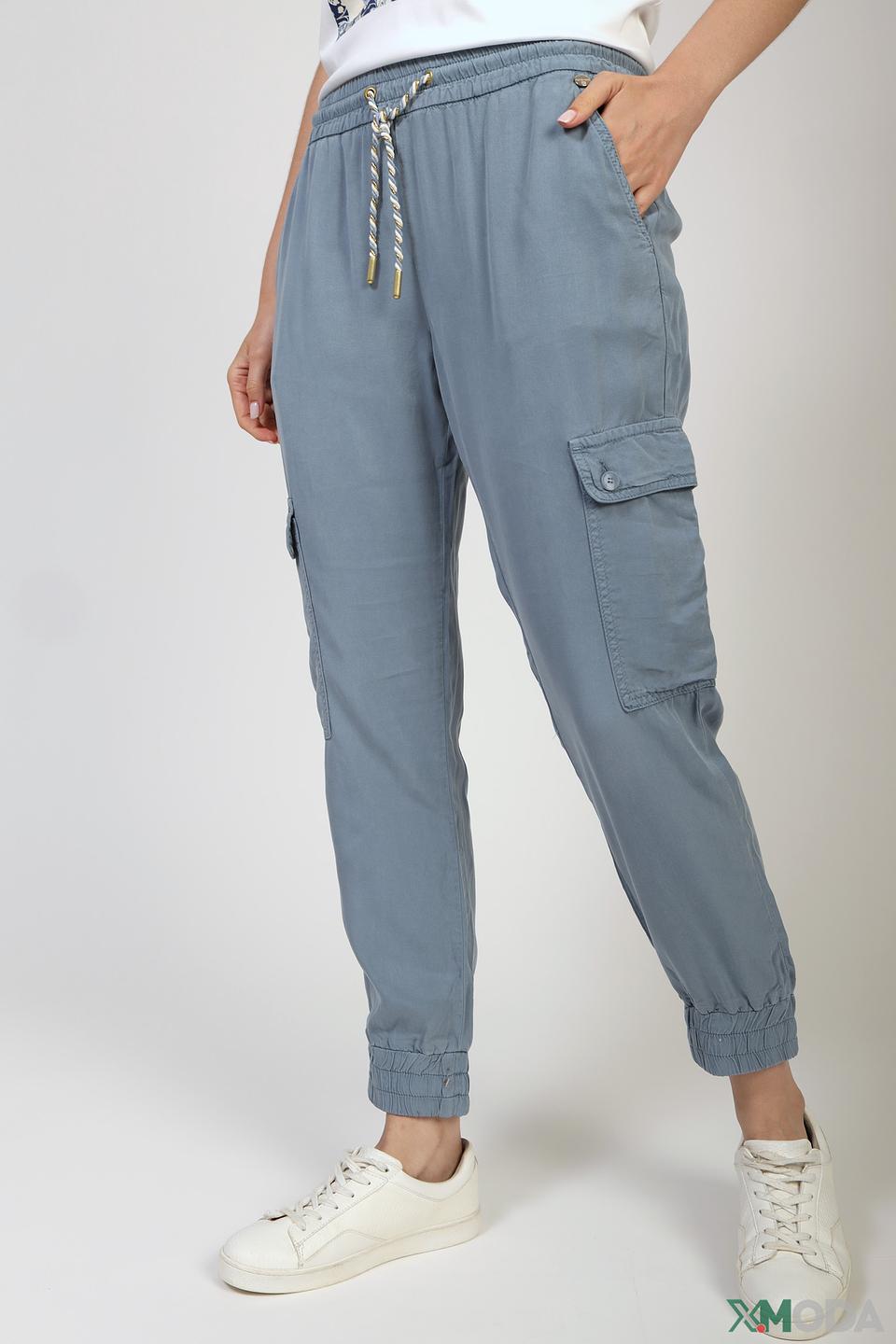 Брюки карго Rich and Royal голубые